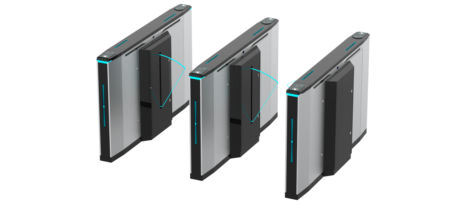 Cardlan Pedestrian channel gate Automatic Swing Gate Indoor Office Security High Speed Turnstile For Access Control