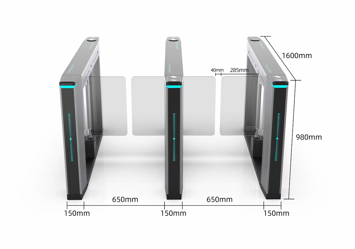 Cardlan Swing barrier gate Pedestrian Swing Turnstile Gate Bi-Drectional Passage Turnstiles Access Control Door Turnstile Gate