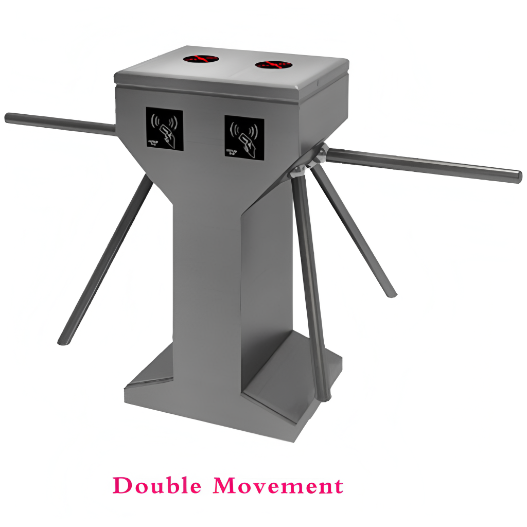 Passage Width 550mm RS485 Pedestrian Security Turnstile Gate AC220V 50HZ