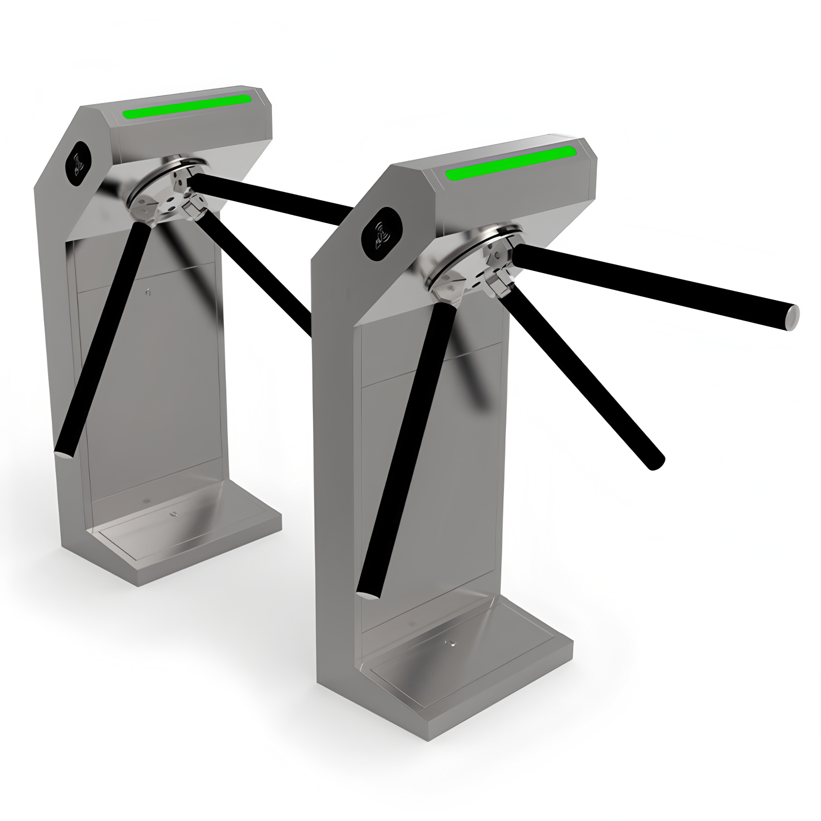 Automatic Electronic 3 Arm Turnstile Access Control Turnstile Gate With Card Reader