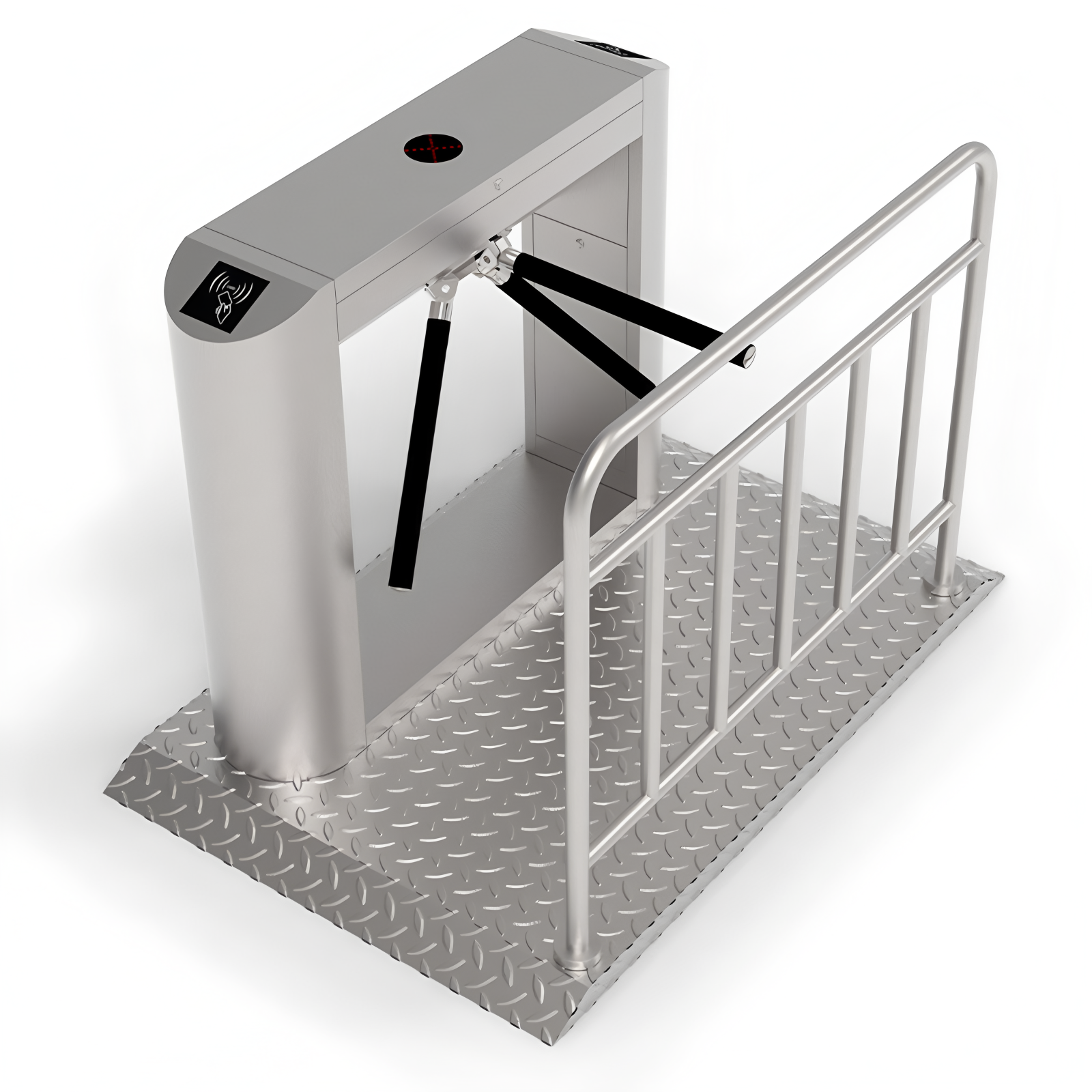 Automatic Fingerprint Access Control Tripod Turnstile Face Recognition 304 Stainless Steel Security Anti-Explosion