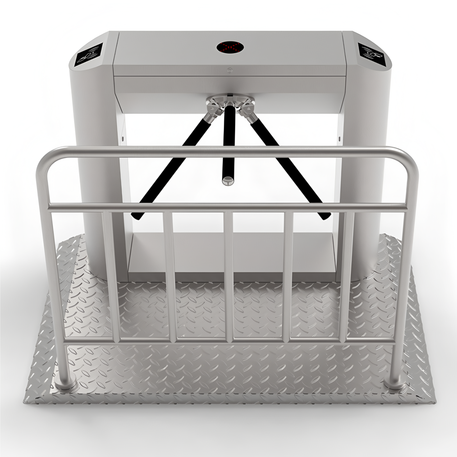 Automatic Fingerprint Access Control Tripod Turnstile Face Recognition 304 Stainless Steel Security Anti-Explosion