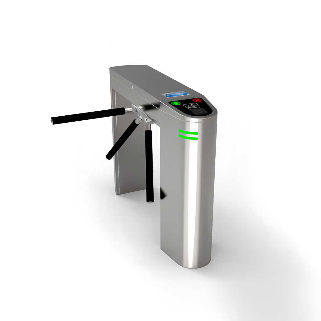 CNC Laser Cutting Turnstile Attendance SS304 Tripod Turnstile Gate IP45