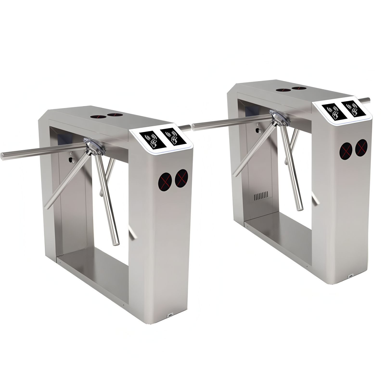 High Safety And Reliability 304SS Electronic Tripod Turnstile Gates Anti Scour