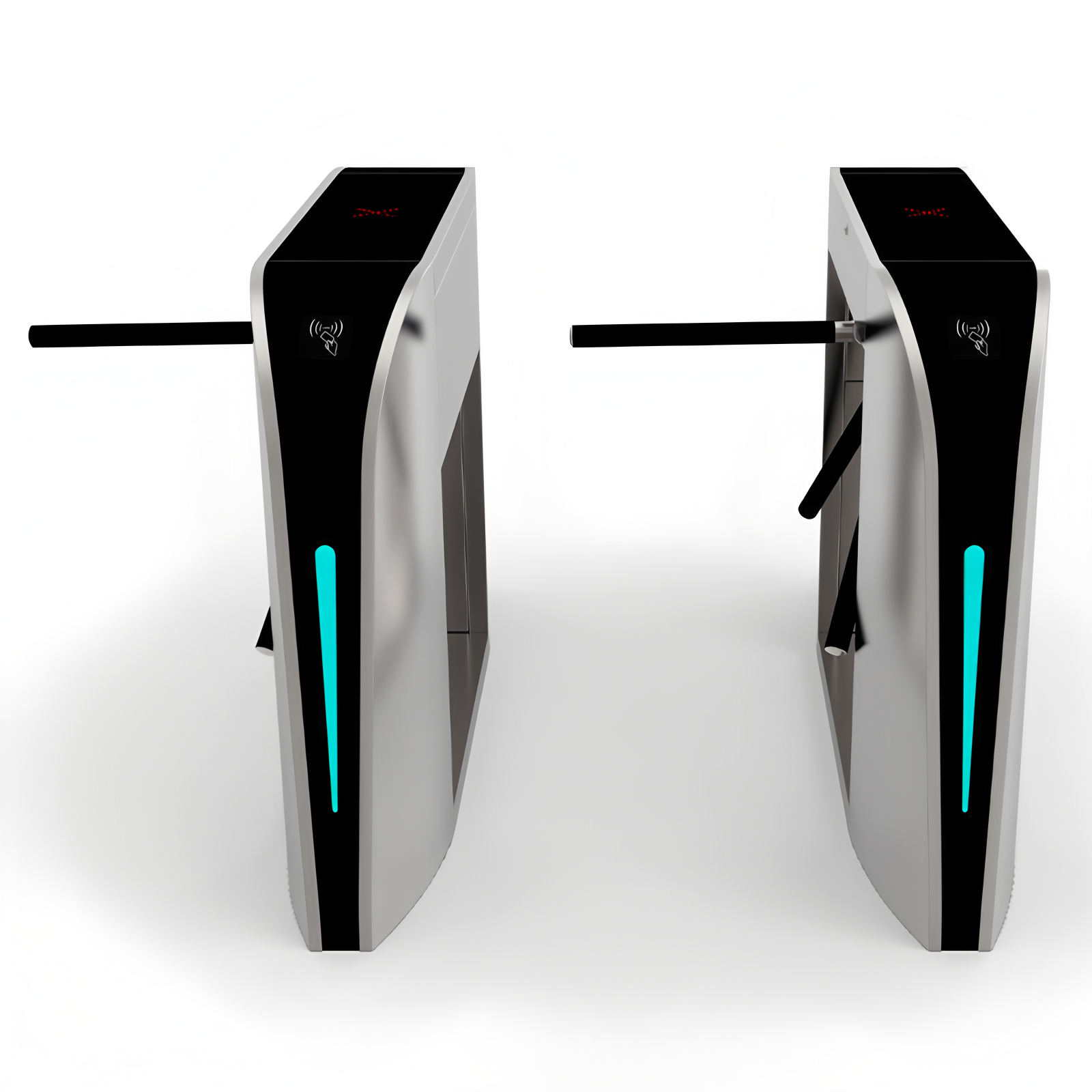 60W Outdoor Stainless Steel RFID Tripod Turnstiles Semi Automatic