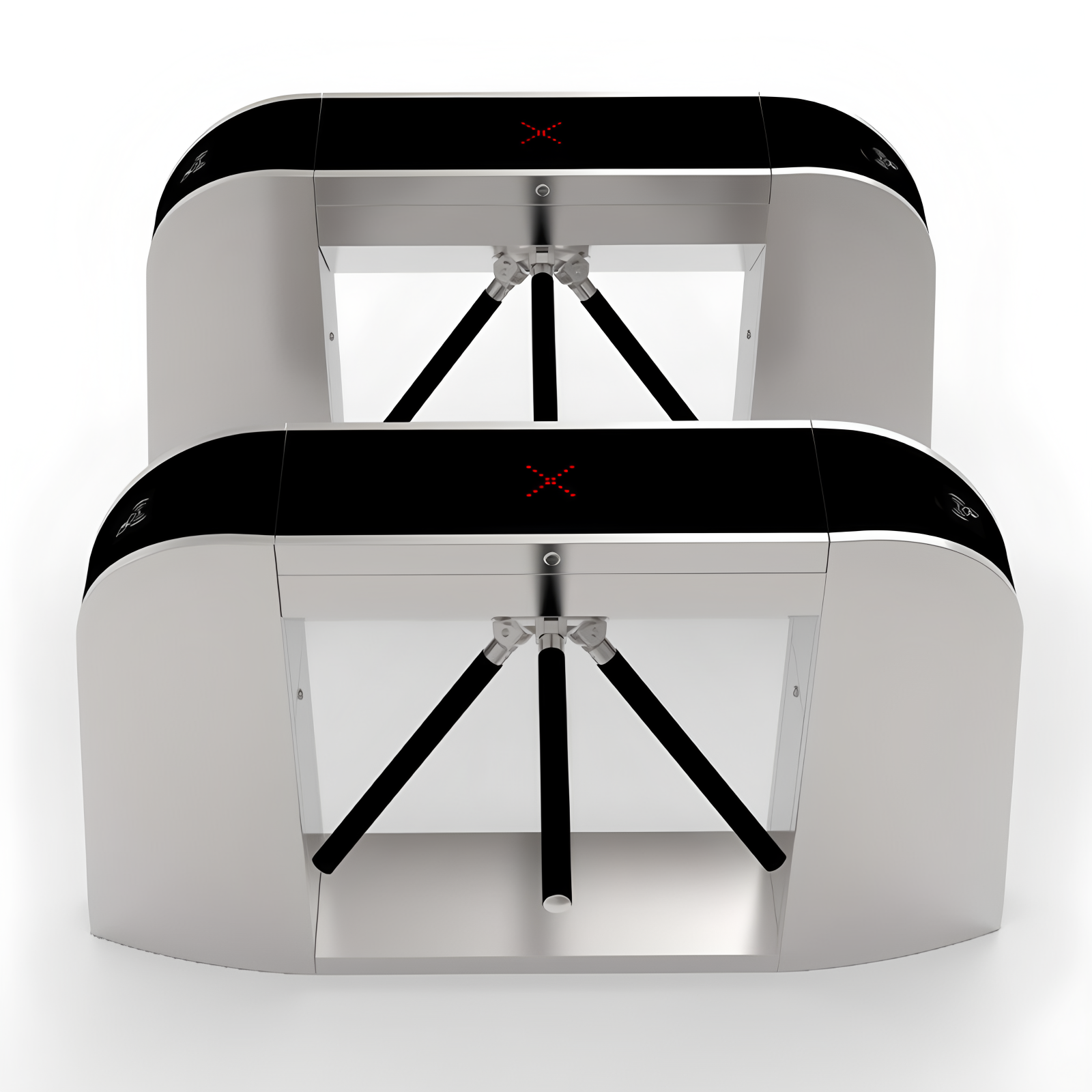60W Outdoor Stainless Steel RFID Tripod Turnstiles Semi Automatic