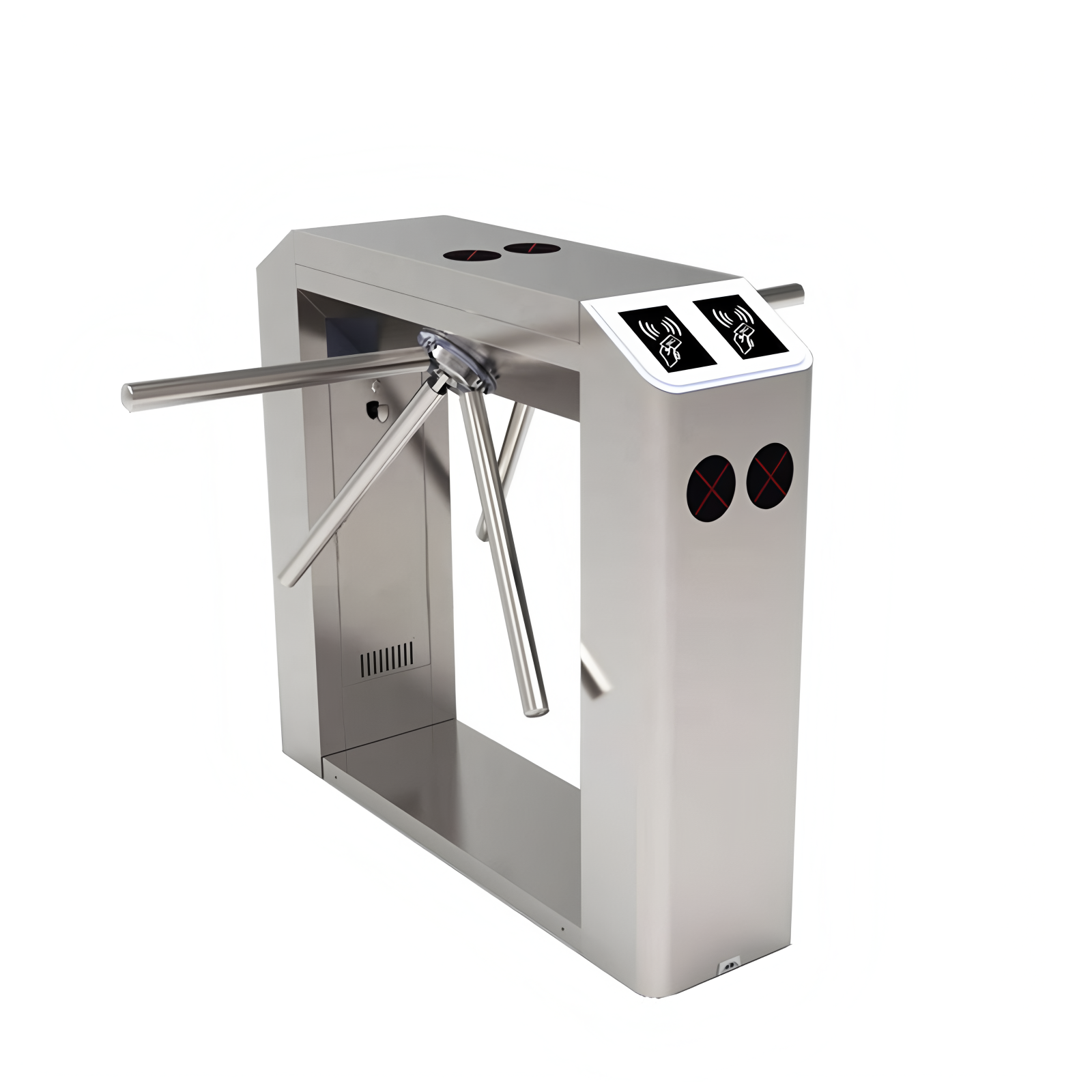 High Safety And Reliability 304SS Electronic Tripod Turnstile Gates Anti Scour
