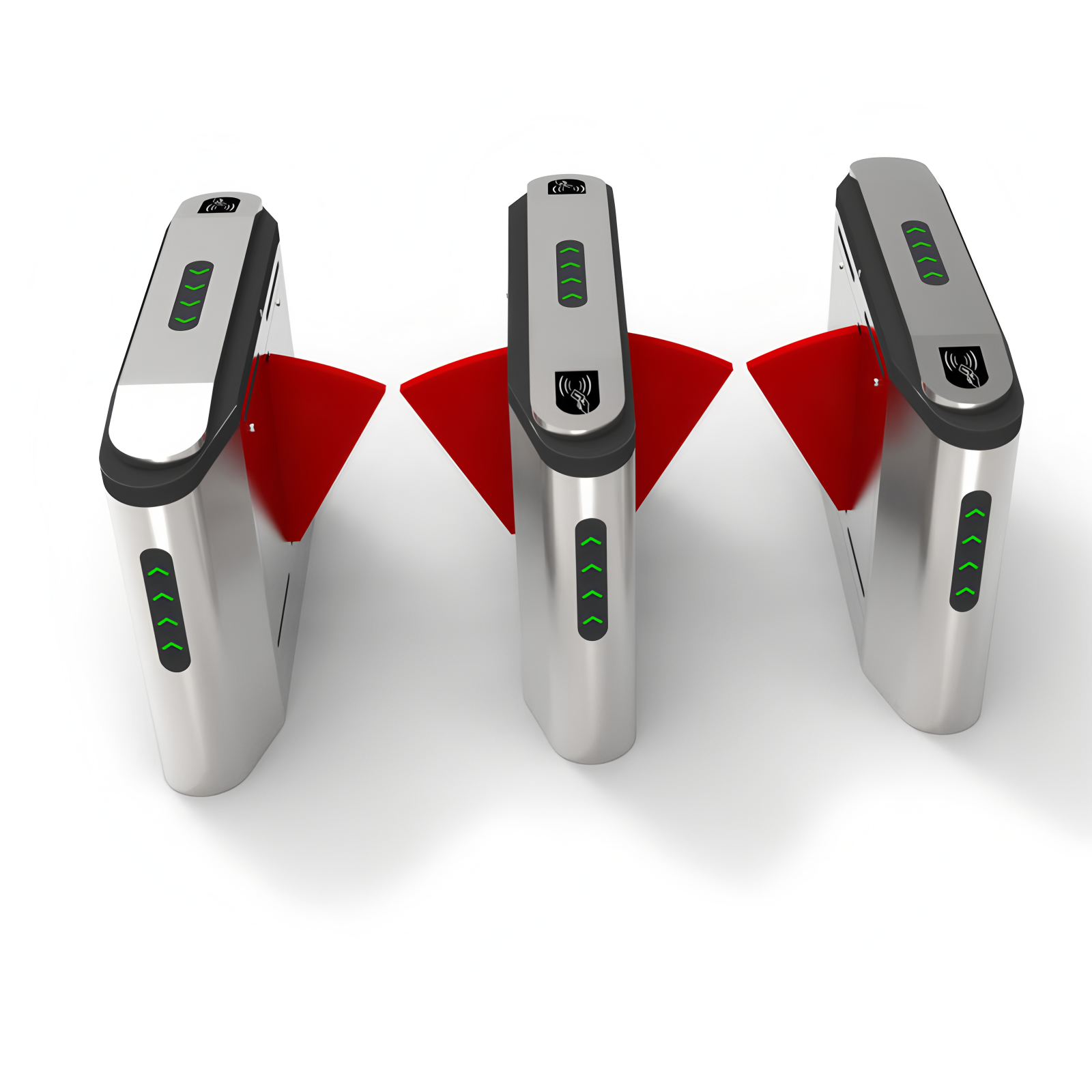 Airport Security Flap Barrier Turnstile Swing Gate Face Recognition Parking Qr Code
