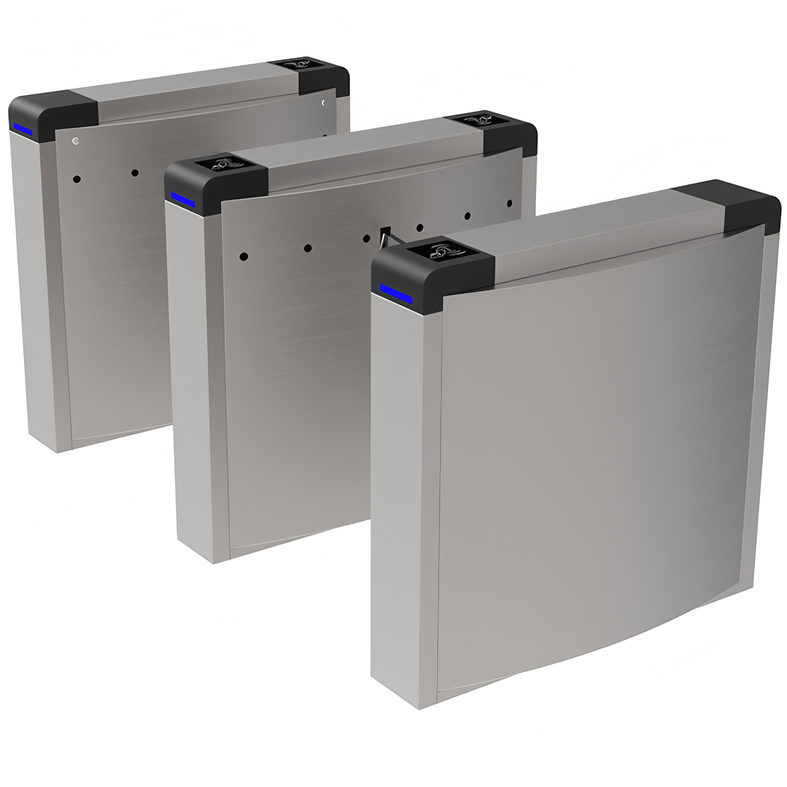 DC24V Construction Site Security Flap Barrier Turnstile Entrance Gates