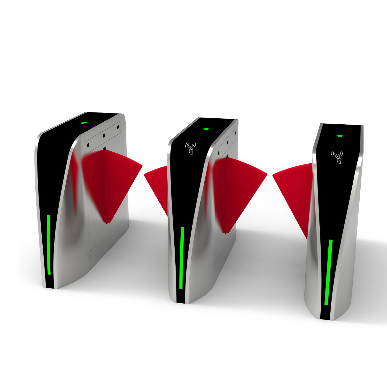 Brushless Servo Motor Flap Barrier Turnstile For Office Science Museum