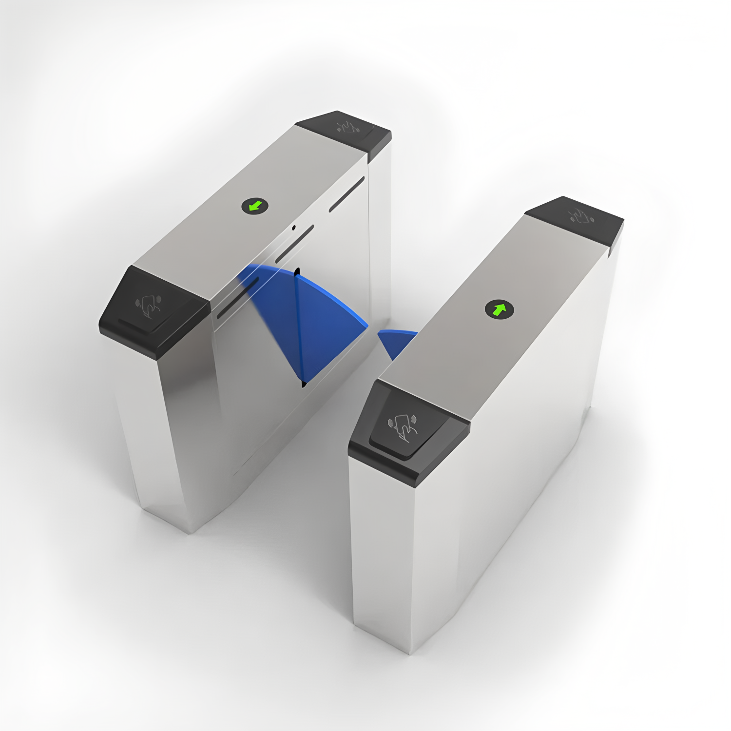 Brushless DC Motor Electronic Flap Barrier Gate Arm Length 300mm