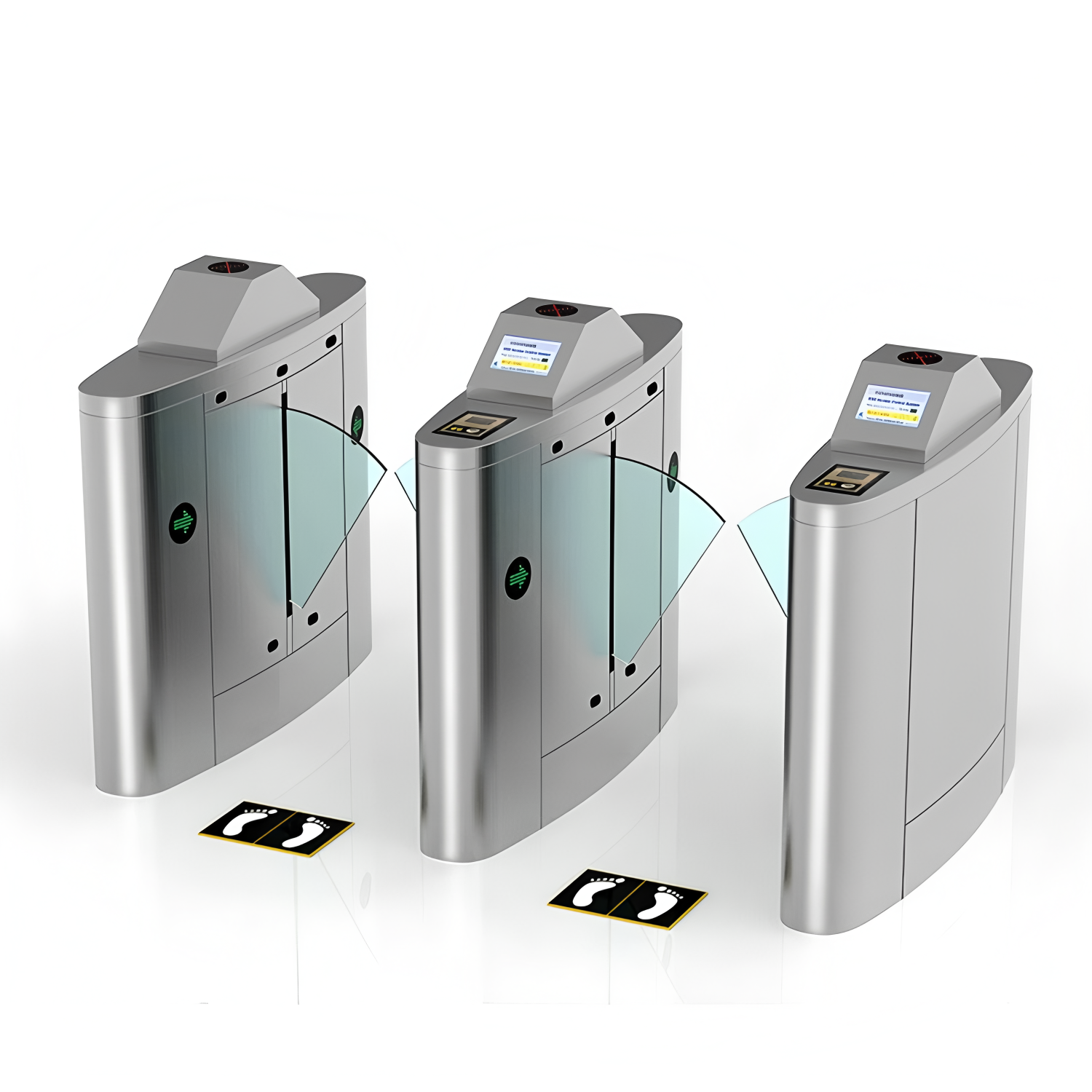Automatic Pedestrian Entrance Barrier Access Systems ESD Flap Barrier Turnstile