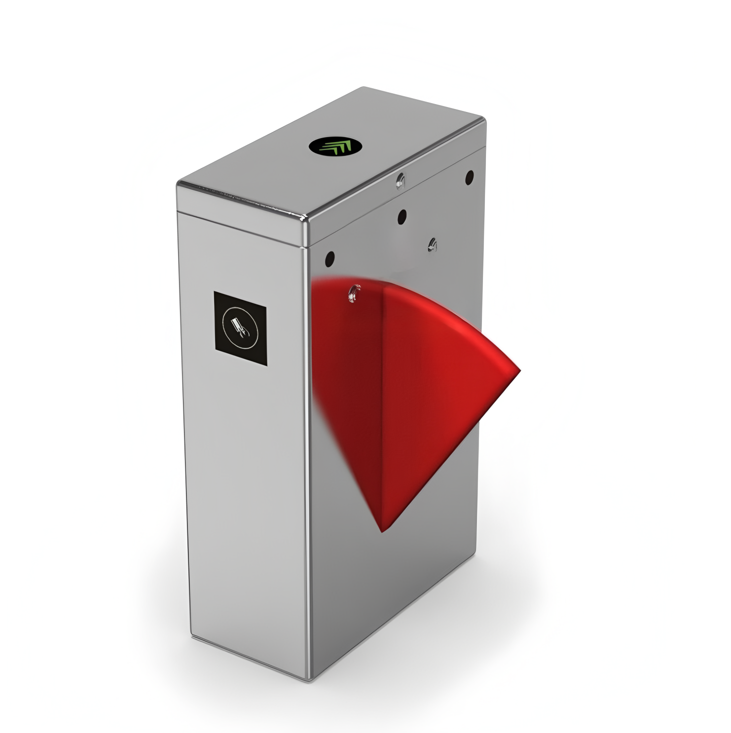OEM/ODM Pedestrian Traffic Flap Barrier Turnstile Access Control System Biometric Face Recognition Waist Height