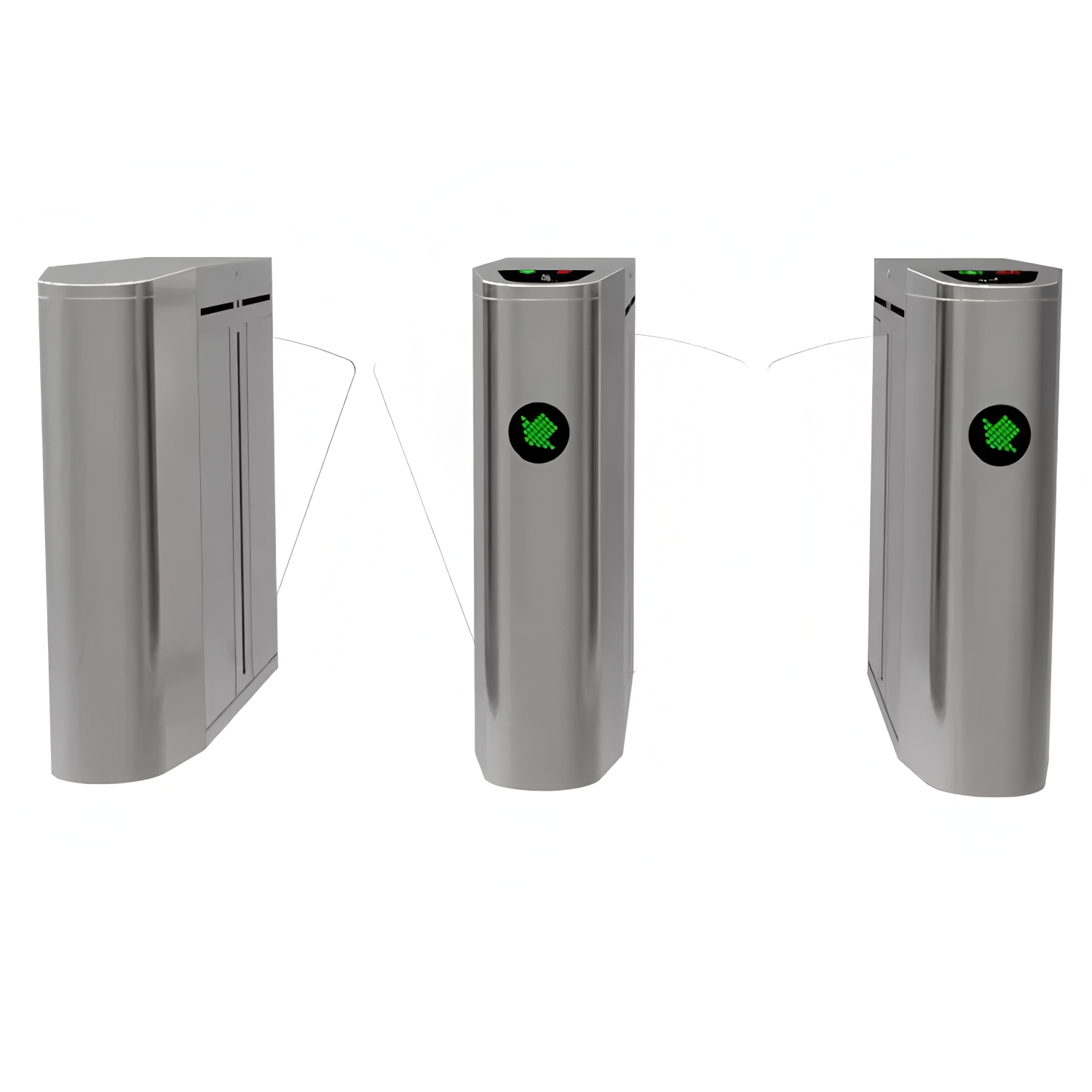 BLDC Motor Automatic Systems Flap Barrier Turnstile Anti Pinch