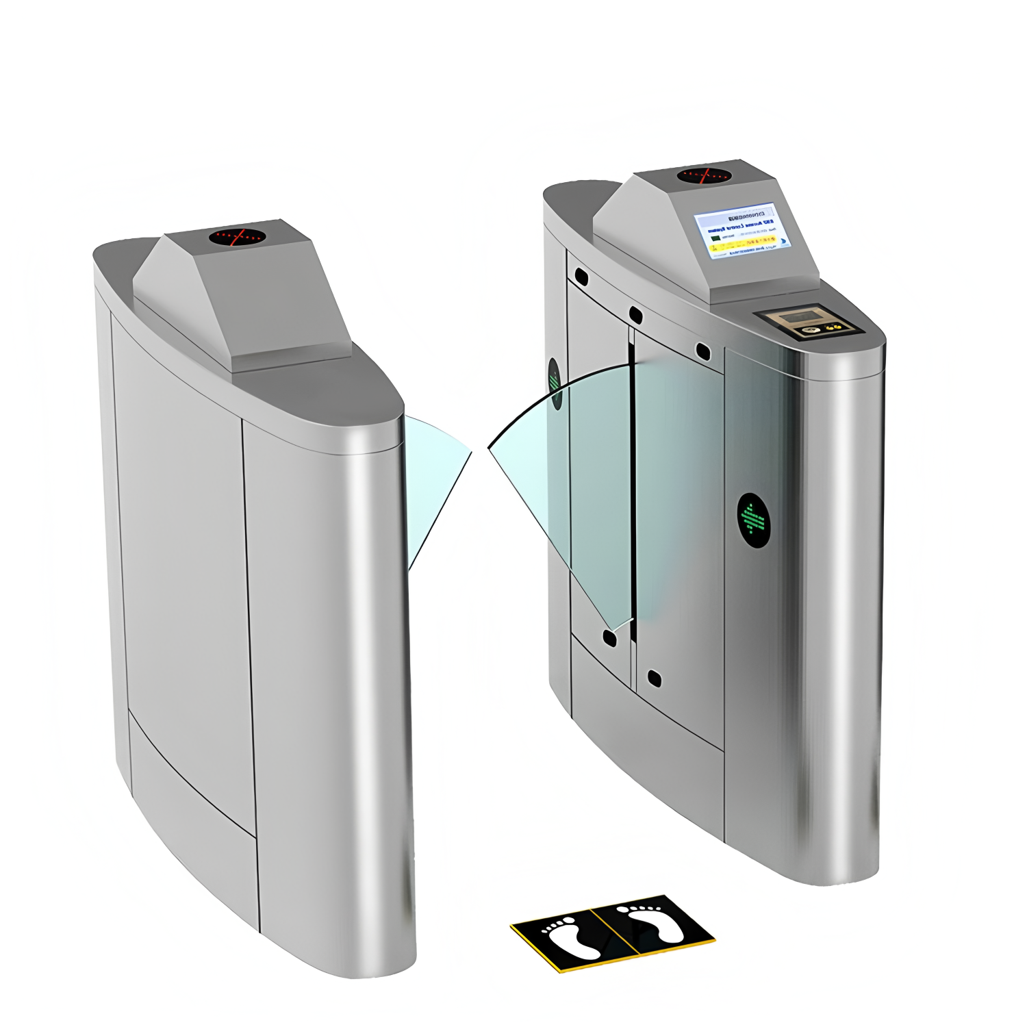 Automatic Pedestrian Entrance Barrier Access Systems ESD Flap Barrier Turnstile