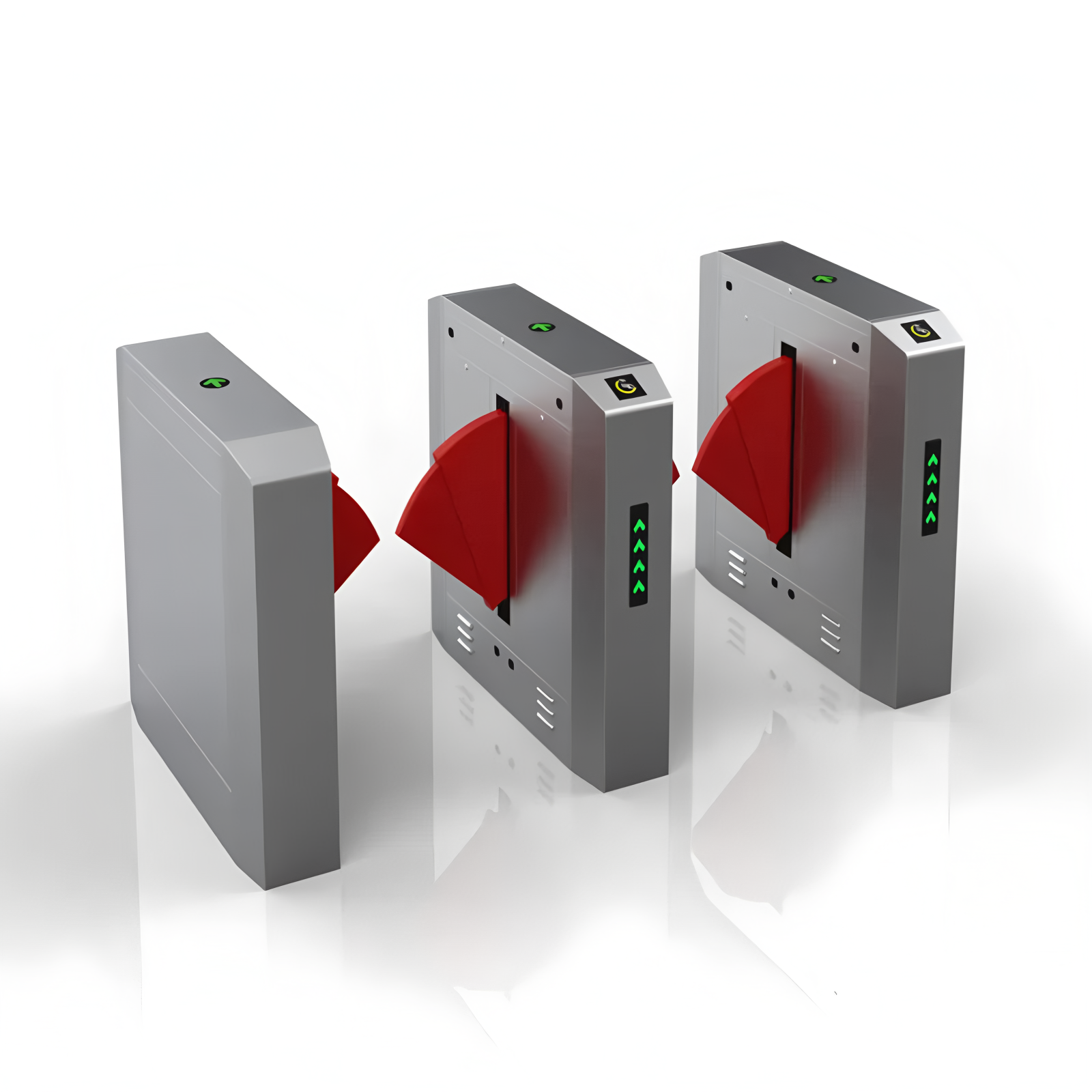 Acrylic Flap Pedestrian Turnstiles Gate Solution 1400*300*980mm
