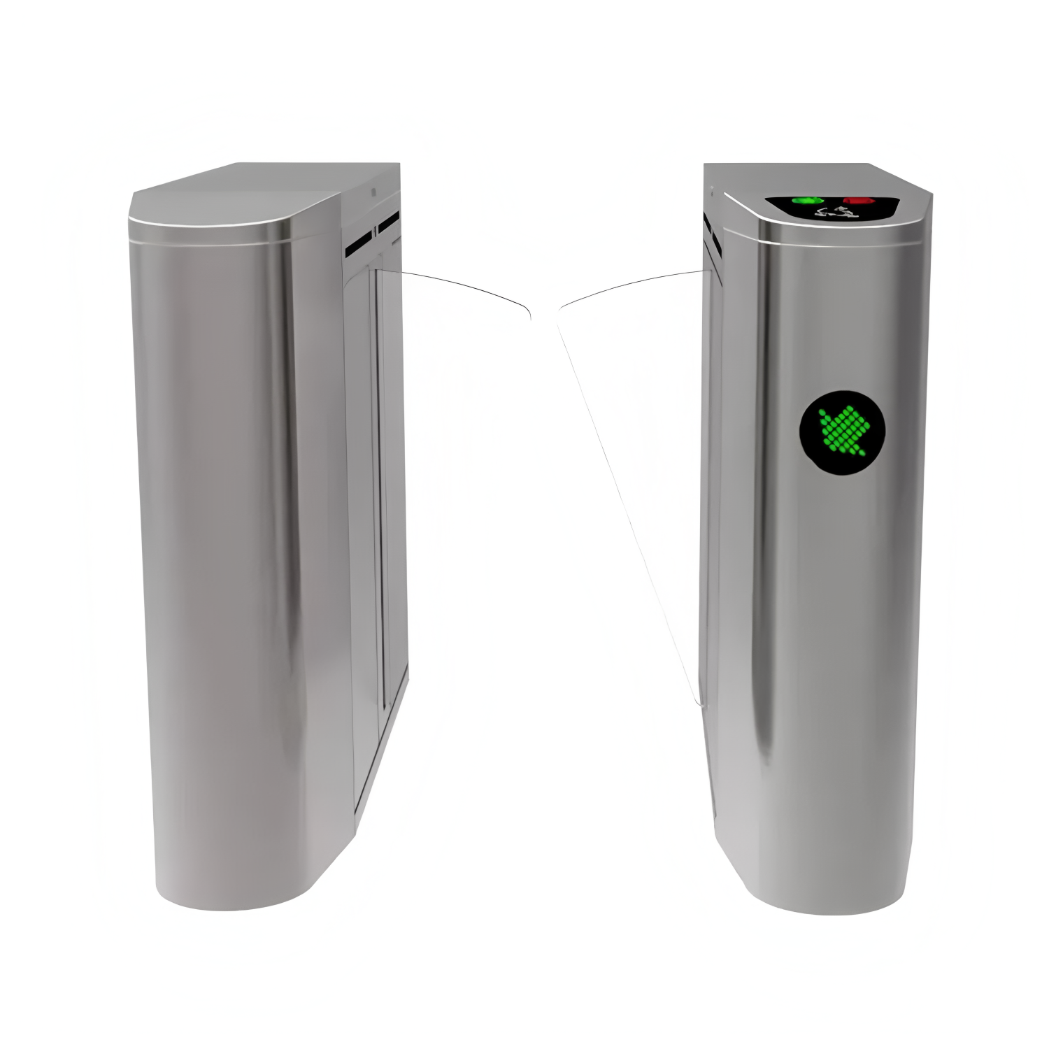 BLDC Motor Automatic Systems Flap Barrier Turnstile Anti Pinch