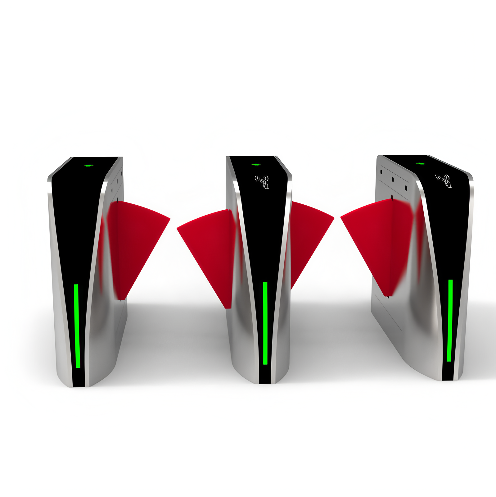 Brushless Servo Motor Flap Barrier Turnstile For Office Science Museum