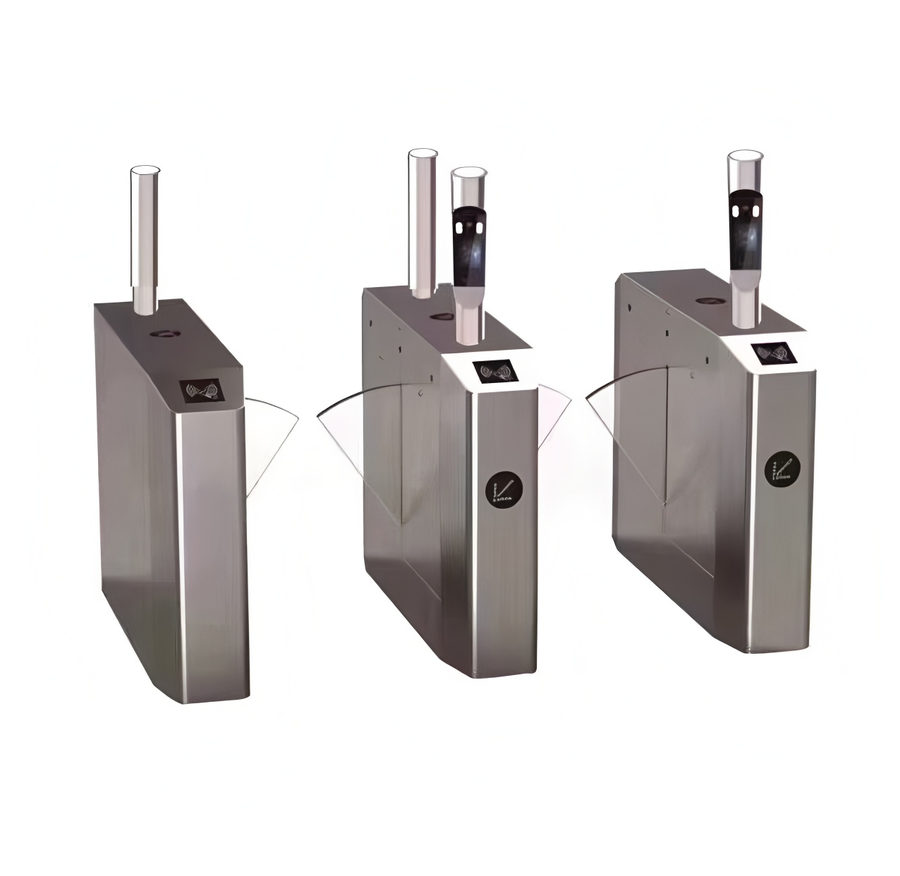 Passage Width 550-600mm Retractable Flap Barriers Wing Gate Turnstile IP40