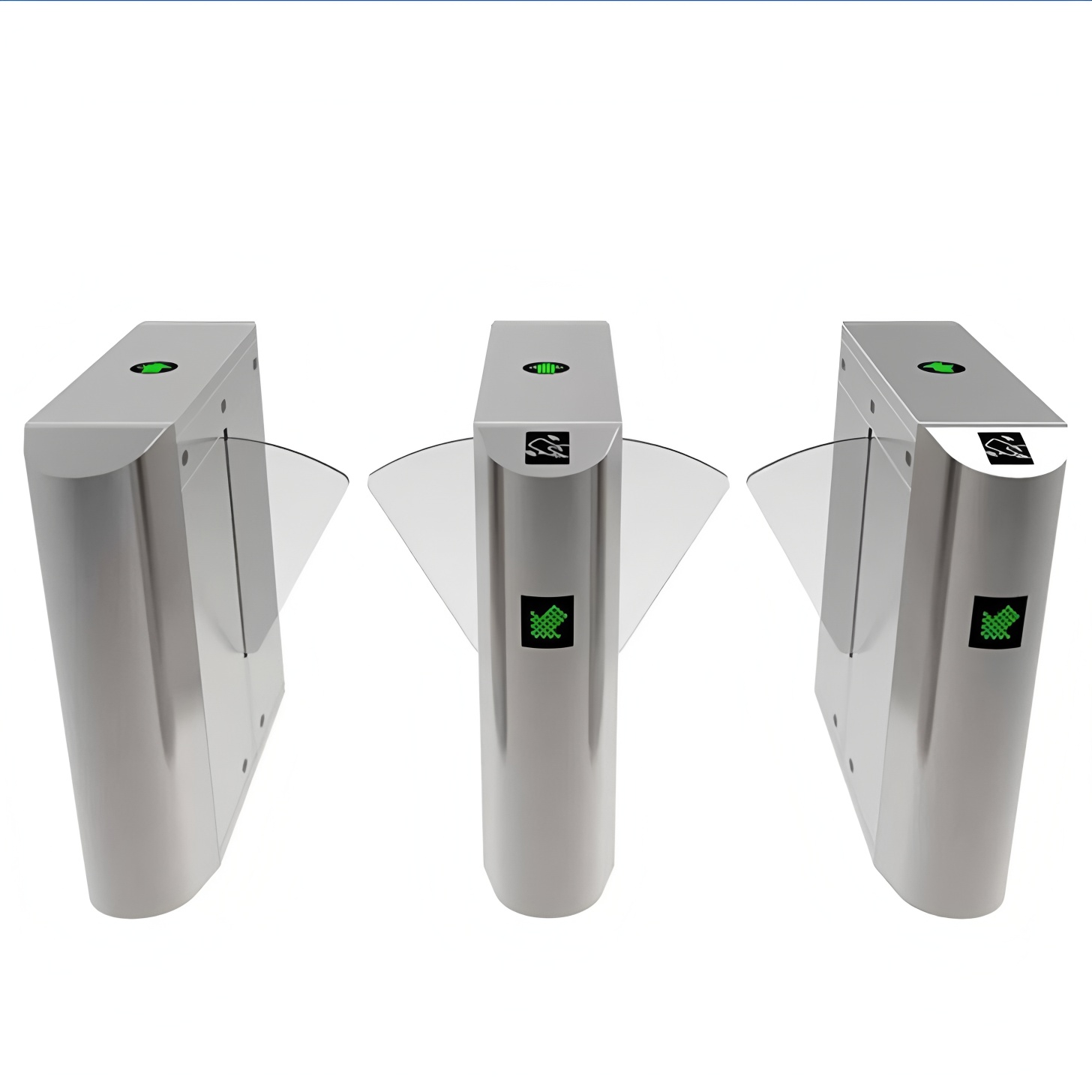 SUS304 Flap Barrier Access Control System Gate For Banks And Hotels