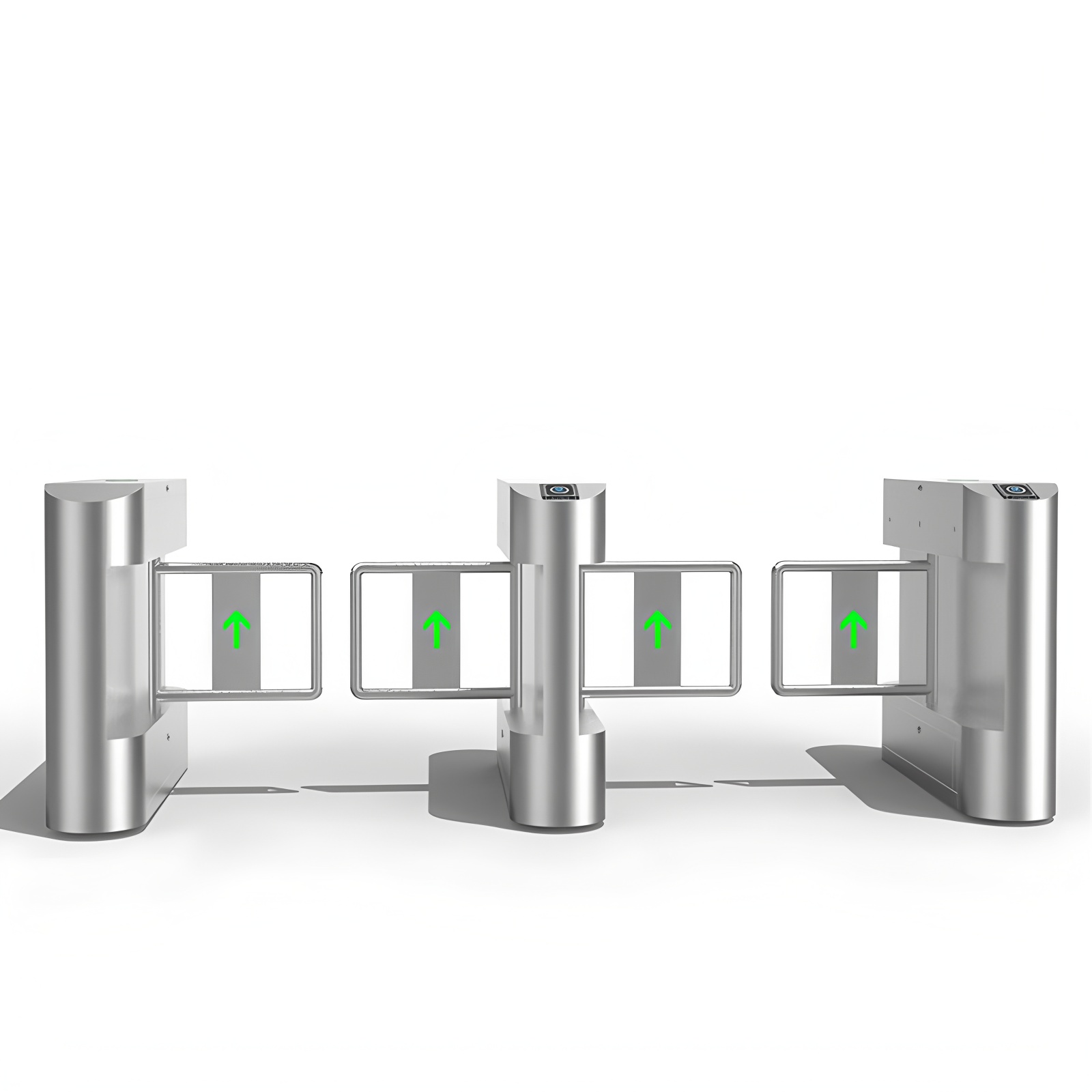 Automatic Access Control Swing Barrier Gate Turnstile Fast Speed With Card Reader