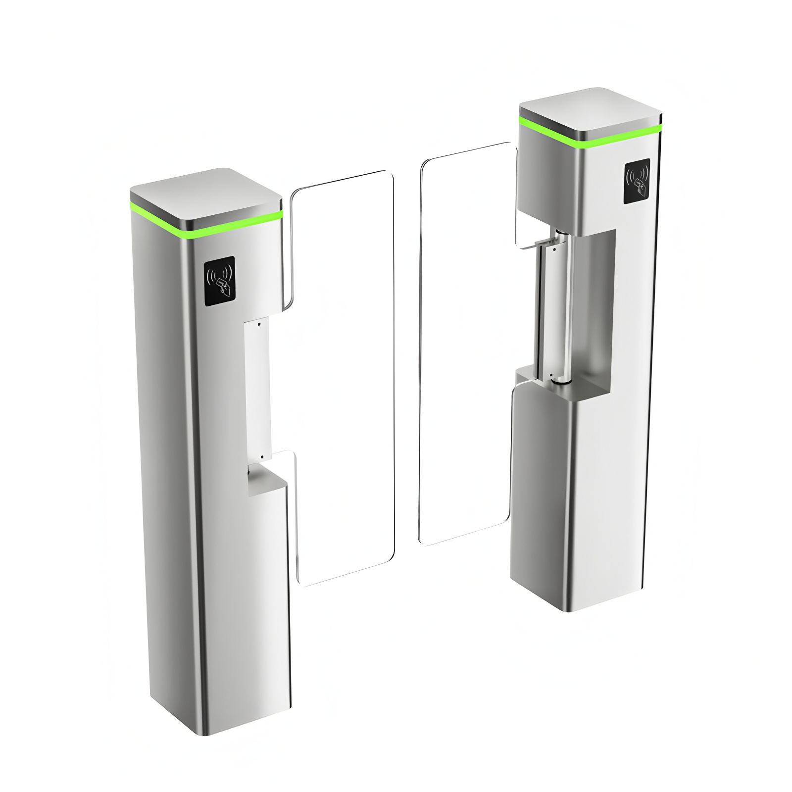 Supermarket Swing Gate Barrier Turnstile Entrance RFID Card Access Control Sytsem