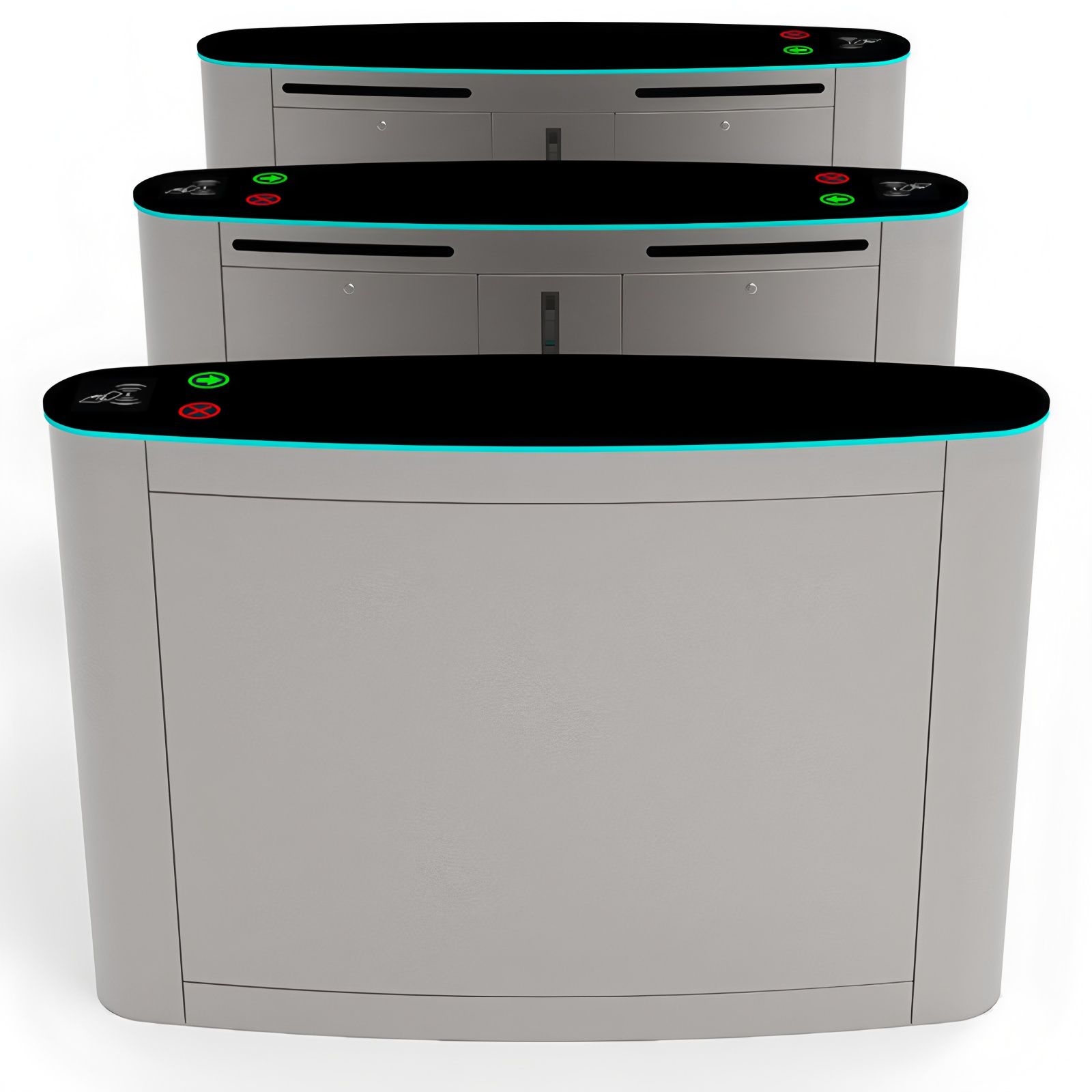 Rustproof Management Bi Directional Flap Barrier Turnstile OEM ODM