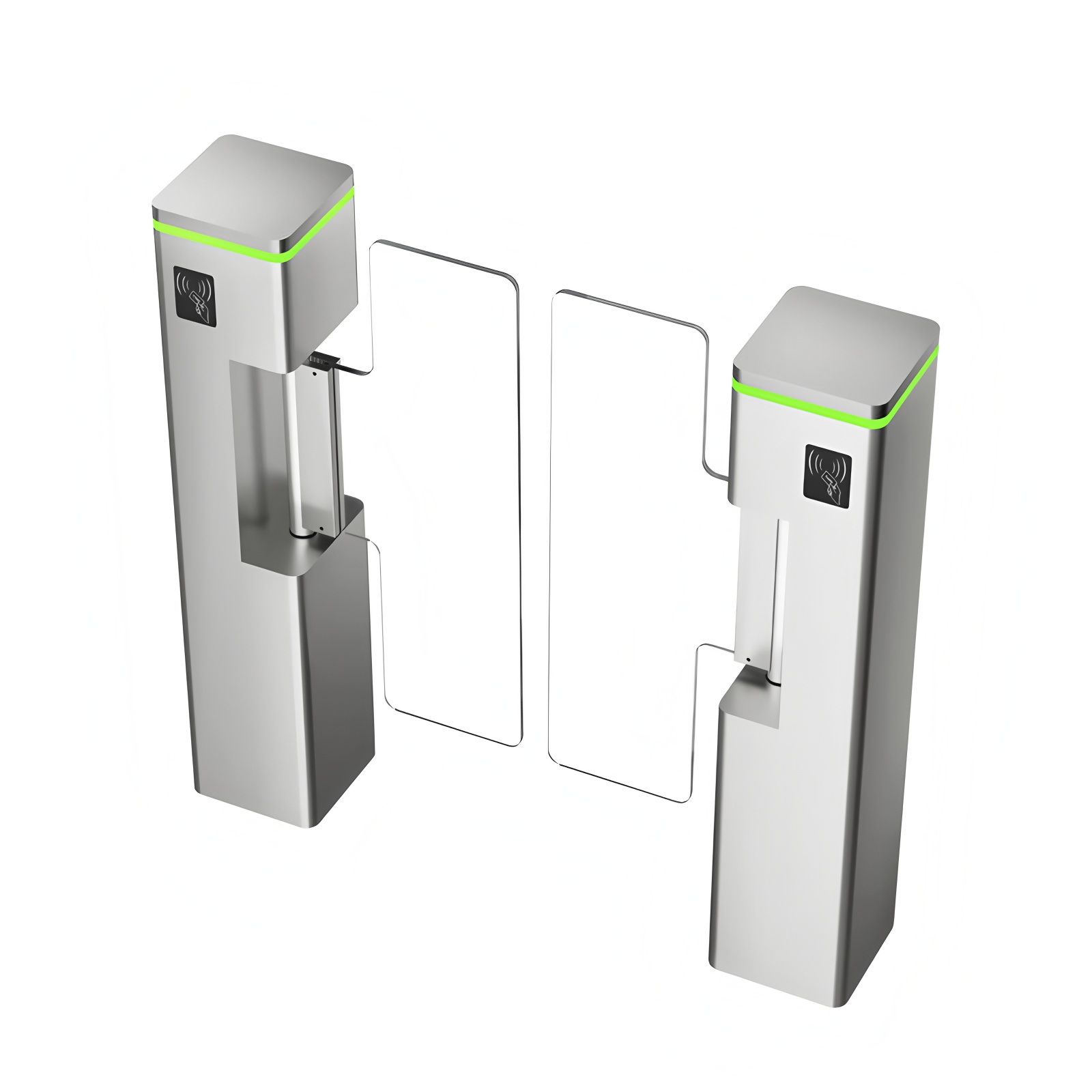 Supermarket Swing Gate Barrier Turnstile Entrance RFID Card Access Control Sytsem