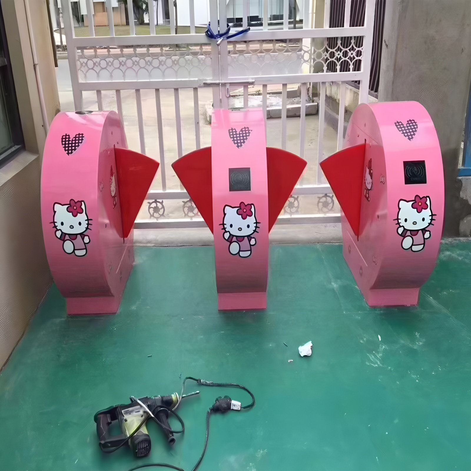 Kindergarten Brushless DC 24V Access Control Swing Barrier Gate Turnstile OEM ODM