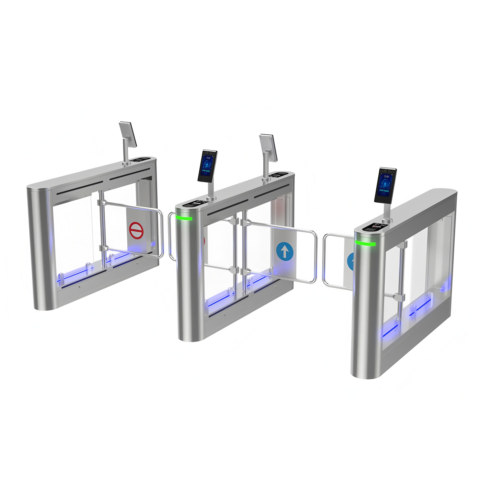 Access Control System Swing Gate Turnstile Face Recognition Turnstile Gate