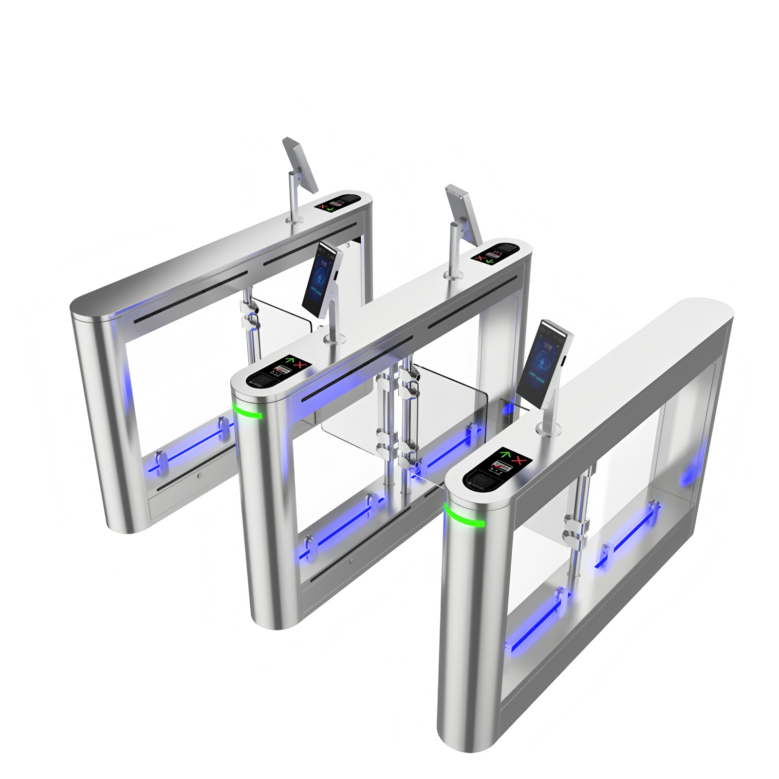 Access Control System Swing Gate Turnstile Face Recognition Turnstile Gate