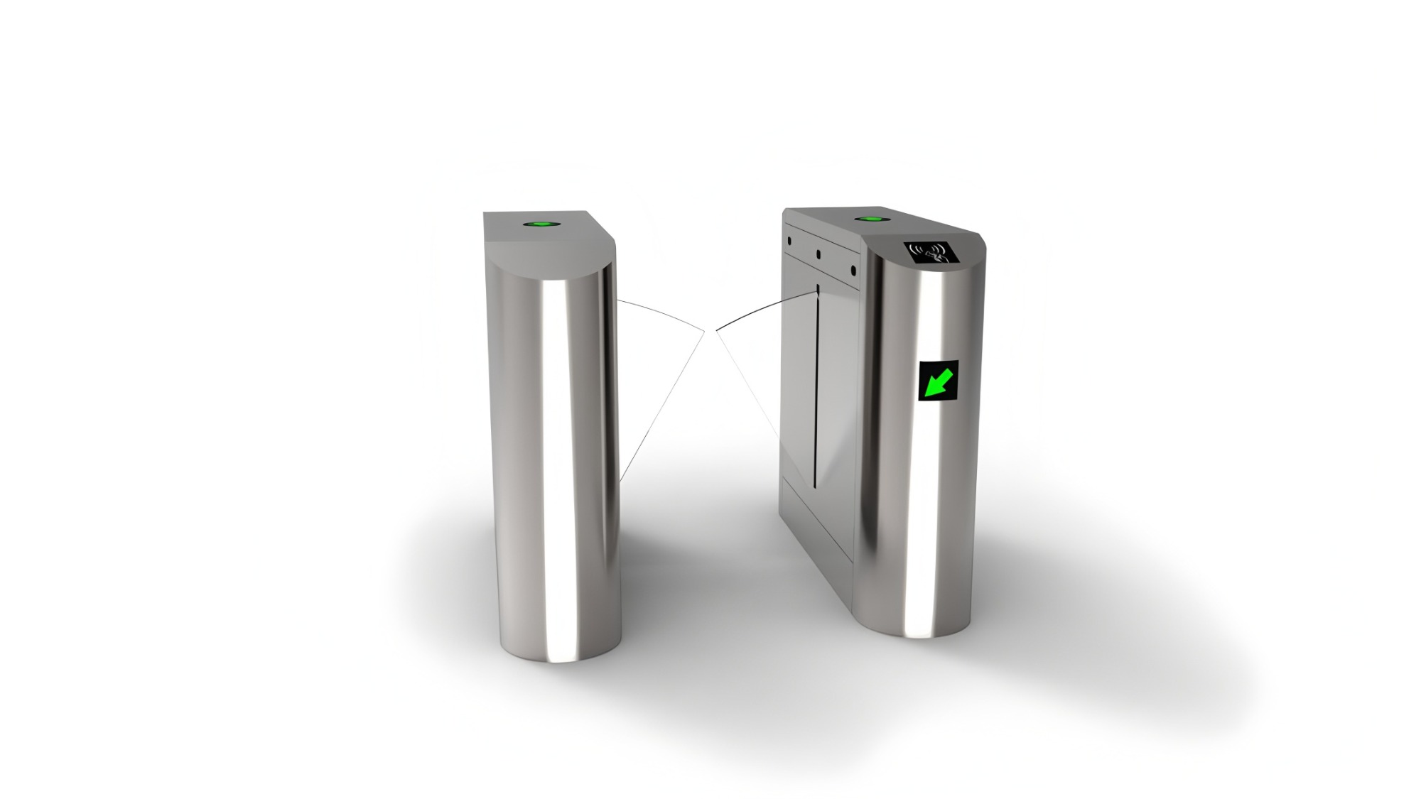 SUS304 Flap Barrier Access Control System Gate For Banks And Hotels