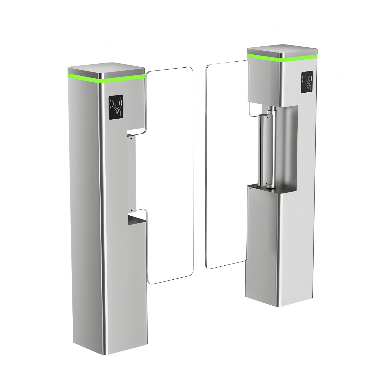 Supermarket Swing Gate Barrier Turnstile Entrance RFID Card Access Control Sytsem