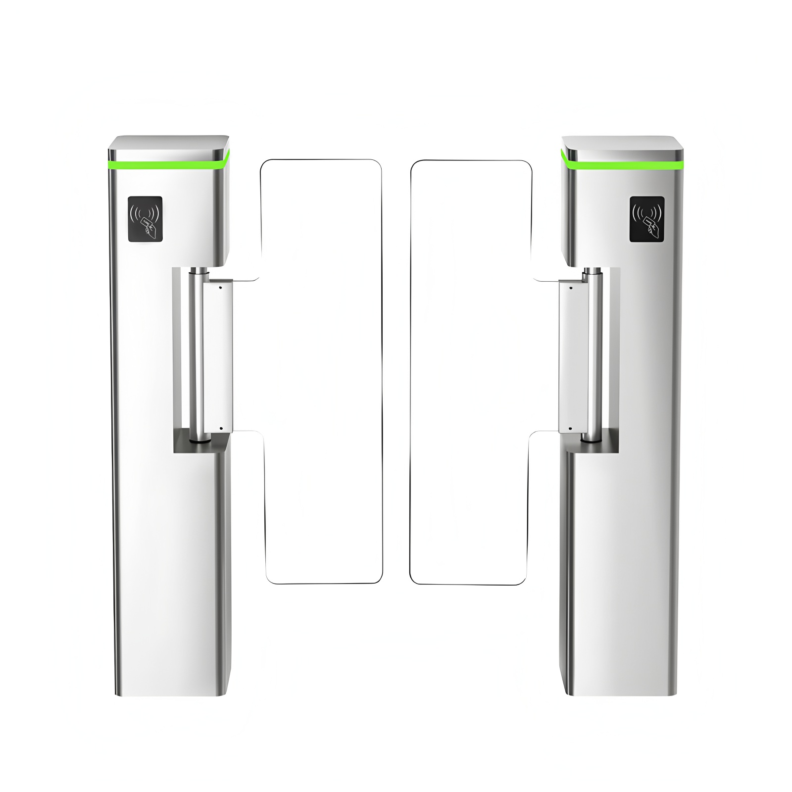 Supermarket Swing Gate Barrier Turnstile Entrance RFID Card Access Control Sytsem