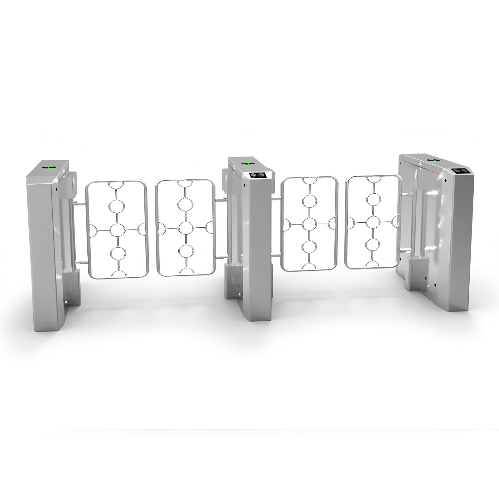 Bi-Directional Anti Climb Swing Turnstile Gate For Secure Access Control