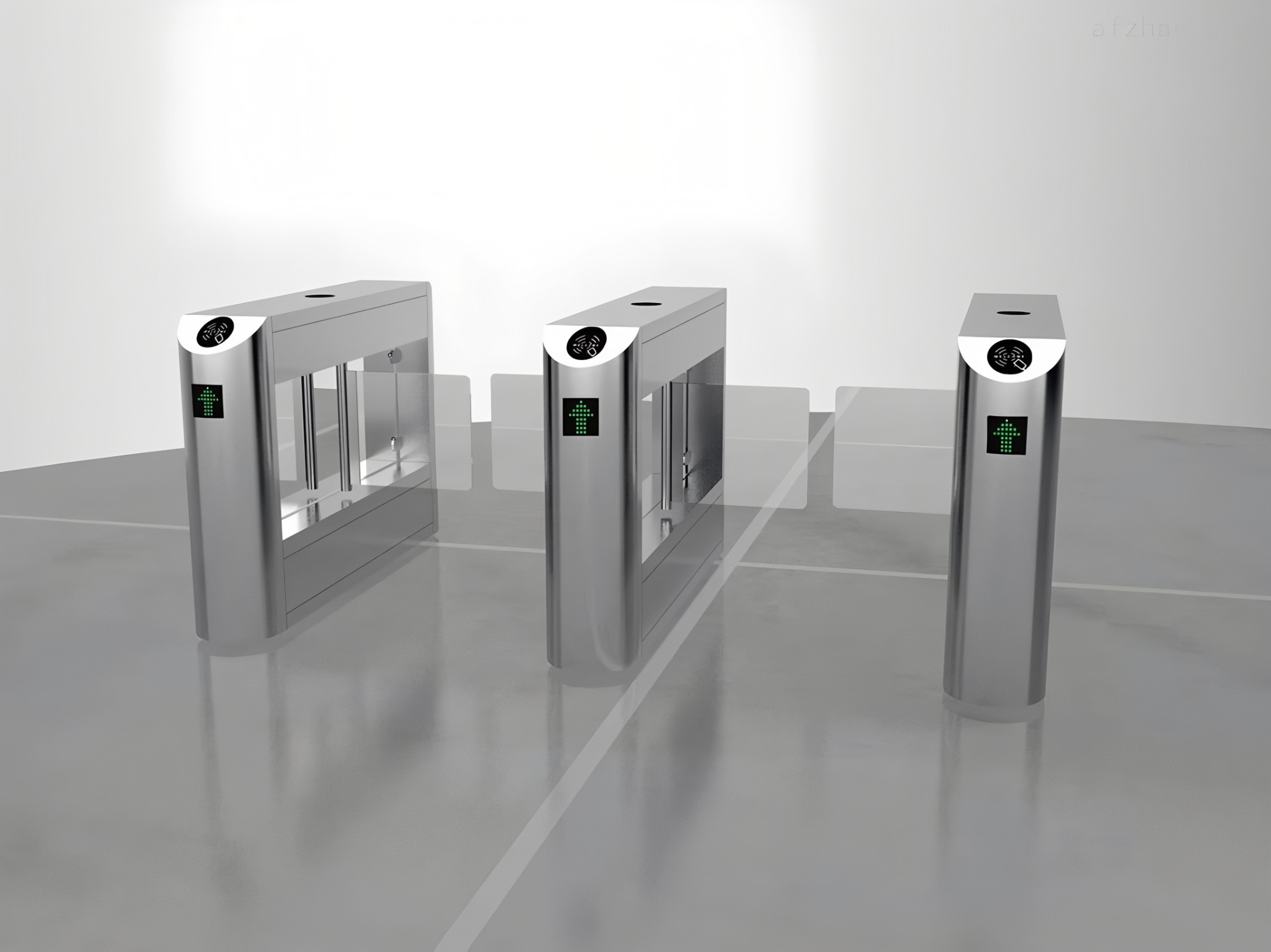 Automatic SUS304 Electronic Swing Barrier Turnstile Gates For Subway