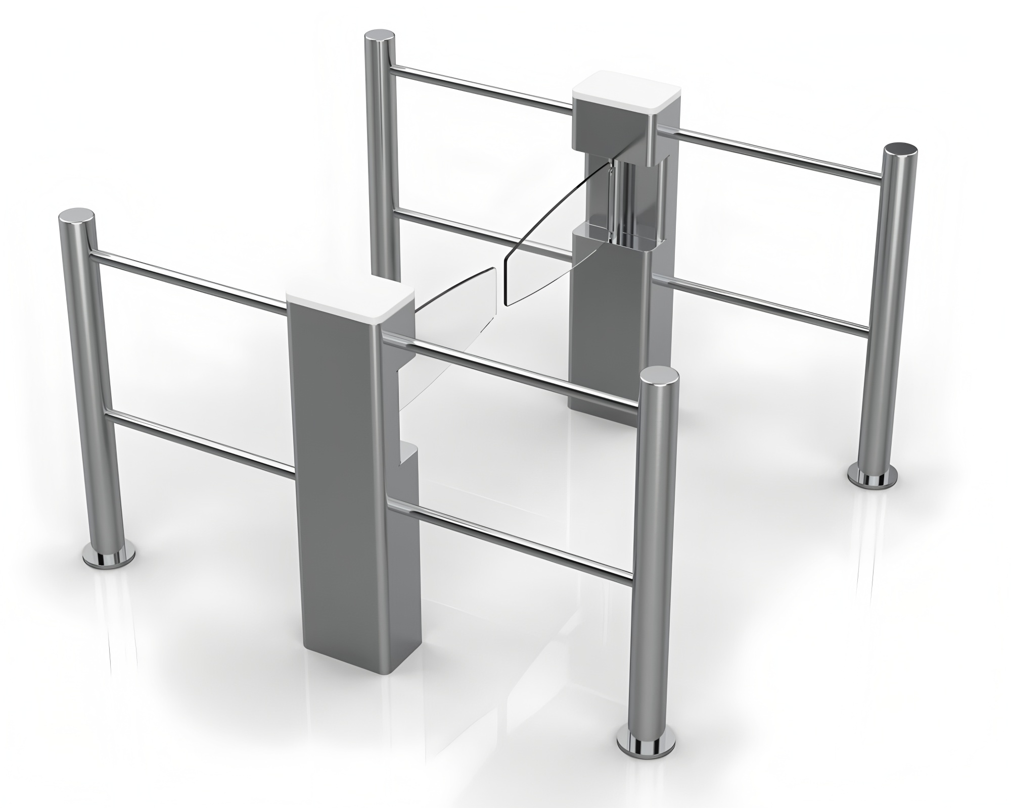 RS232 Swing Gate Turnstile Supermarket Entrance Access Control