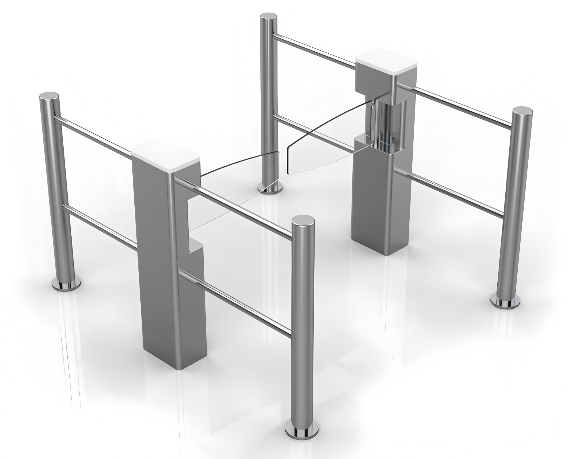 RS232 Swing Gate Turnstile Supermarket Entrance Access Control
