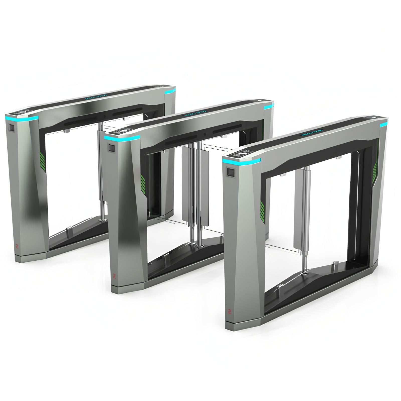 304 Stainless Steel Safe Entry Swing Barrier Turnstile Anti Reverse Intrusion
