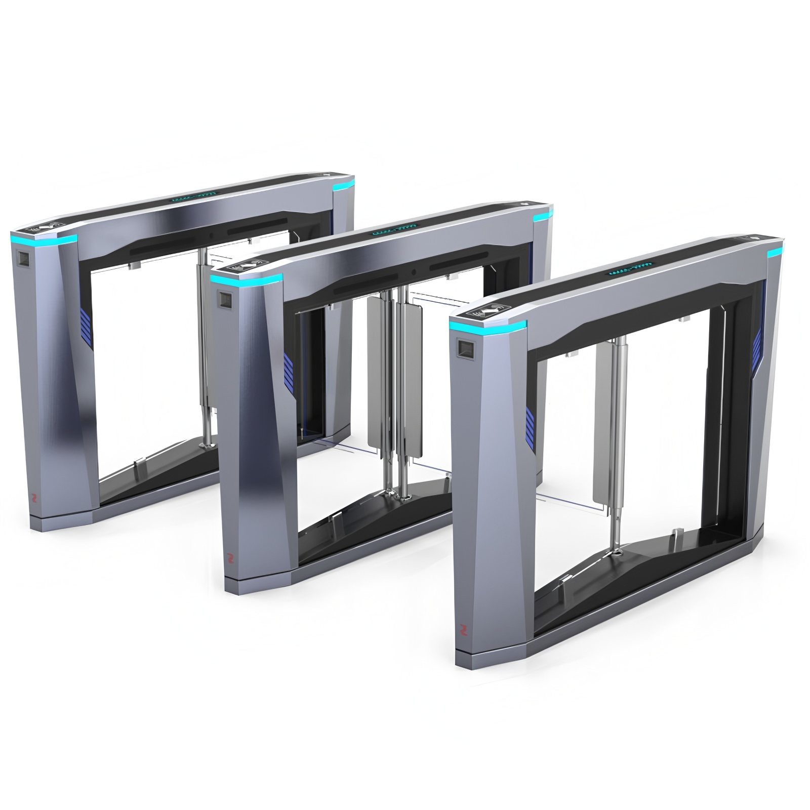 304 Stainless Steel Safe Entry Swing Barrier Turnstile Anti Reverse Intrusion