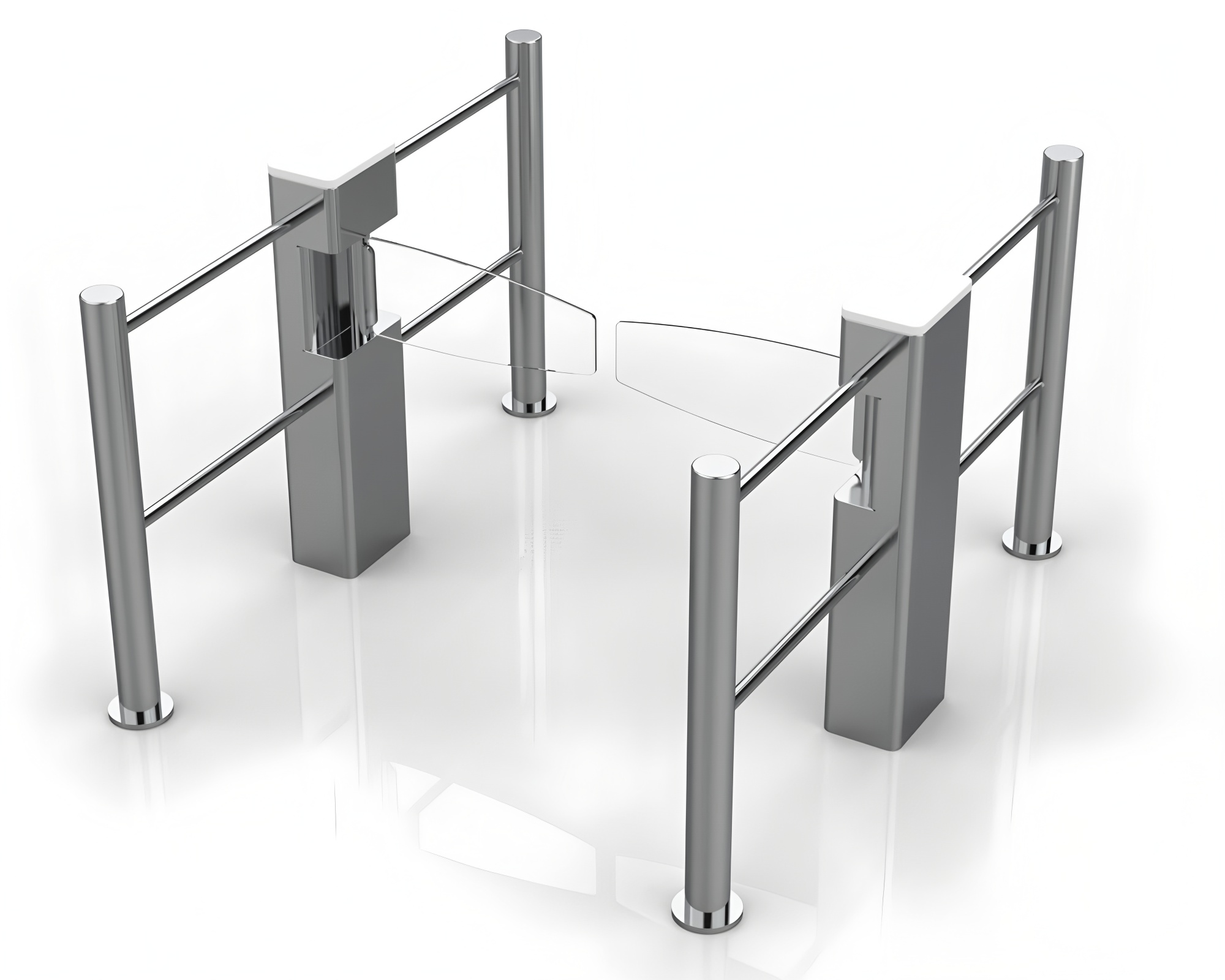 RS232 Swing Gate Turnstile Supermarket Entrance Access Control