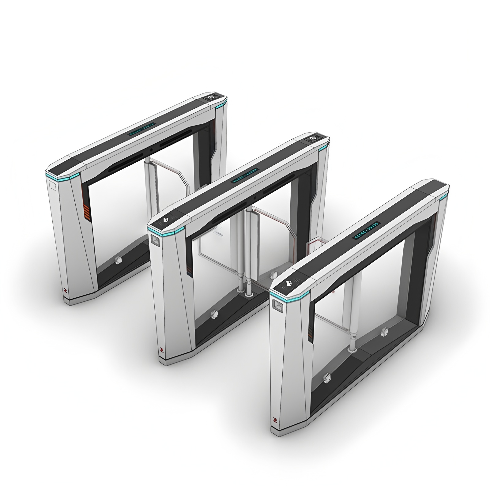 304 Stainless Steel Safe Entry Swing Barrier Turnstile Anti Reverse Intrusion