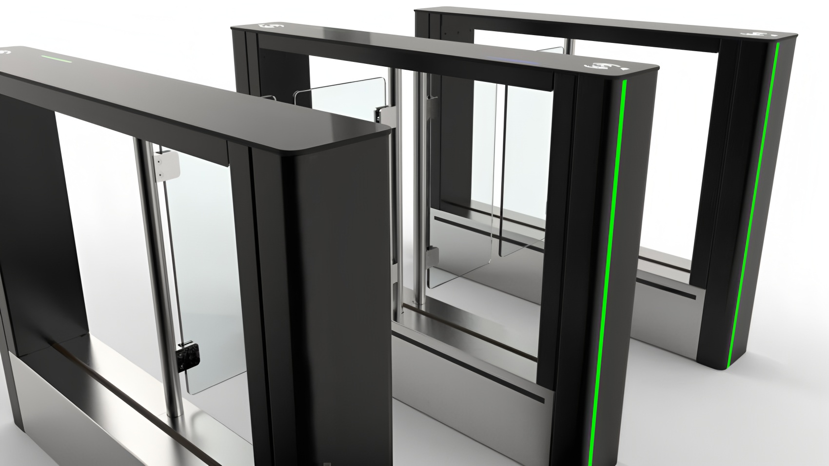 OEM ODM Swing Barrier Turnstile Access Control Turnstile Gates 100W