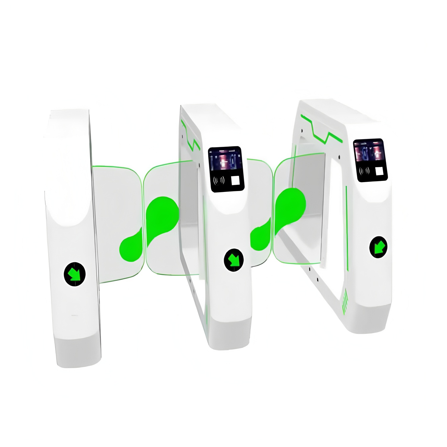 Anti-Illegal Intrusion Supermarket Entrance Gates RFID Card Turnstile 12v