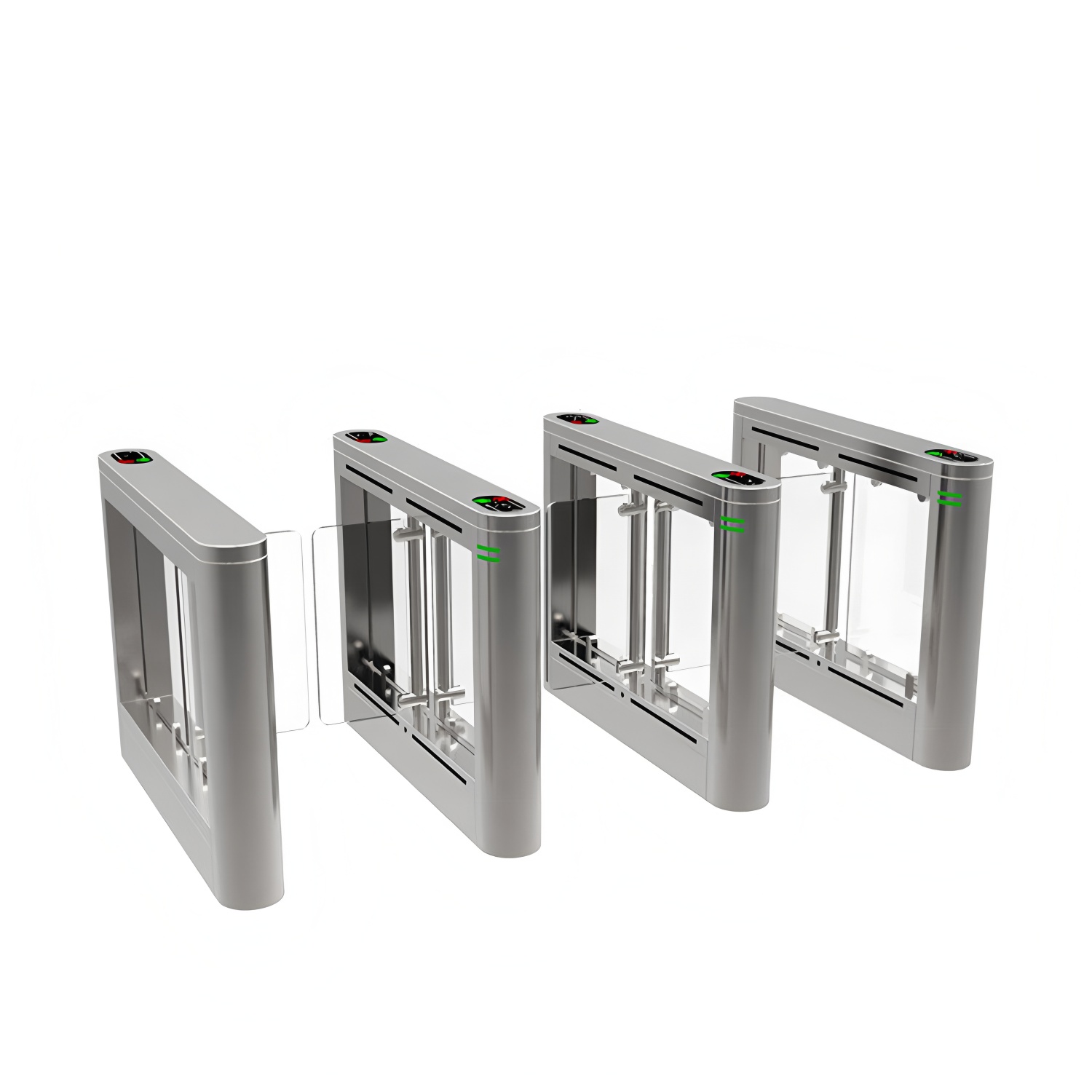 RS485 TCP Face Recognition Swing Barrier Turnstile AC 220V