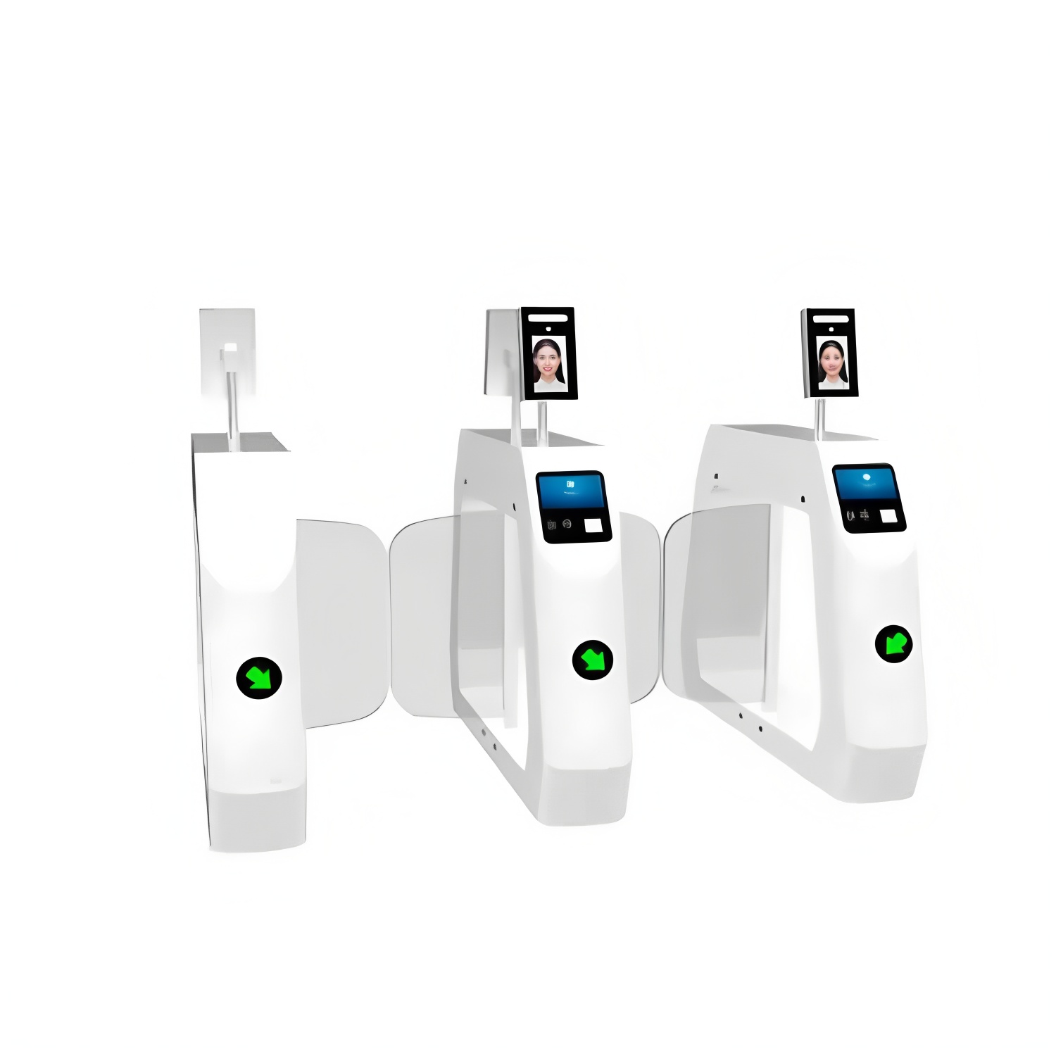 Anti-Illegal Intrusion Supermarket Entrance Gates RFID Card Turnstile 12v