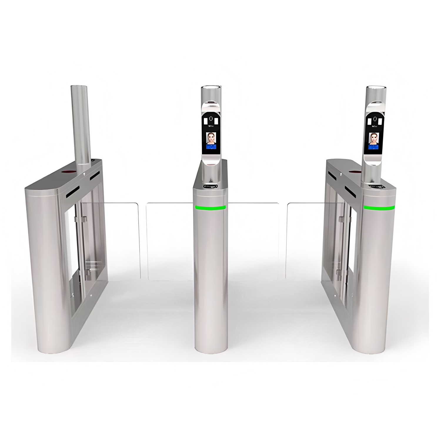 Infrared Anti Pinch Office Building Turnstiles Pedestrian Swing Gates OEM ODM