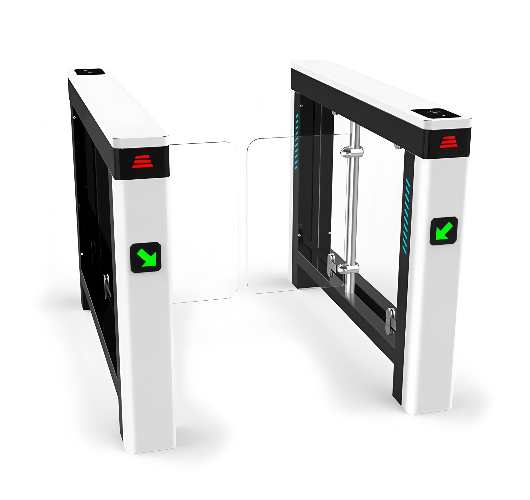 Automatic Rs485 Swing Turnstile Gate Indoor Office Security High Speed For Access Control