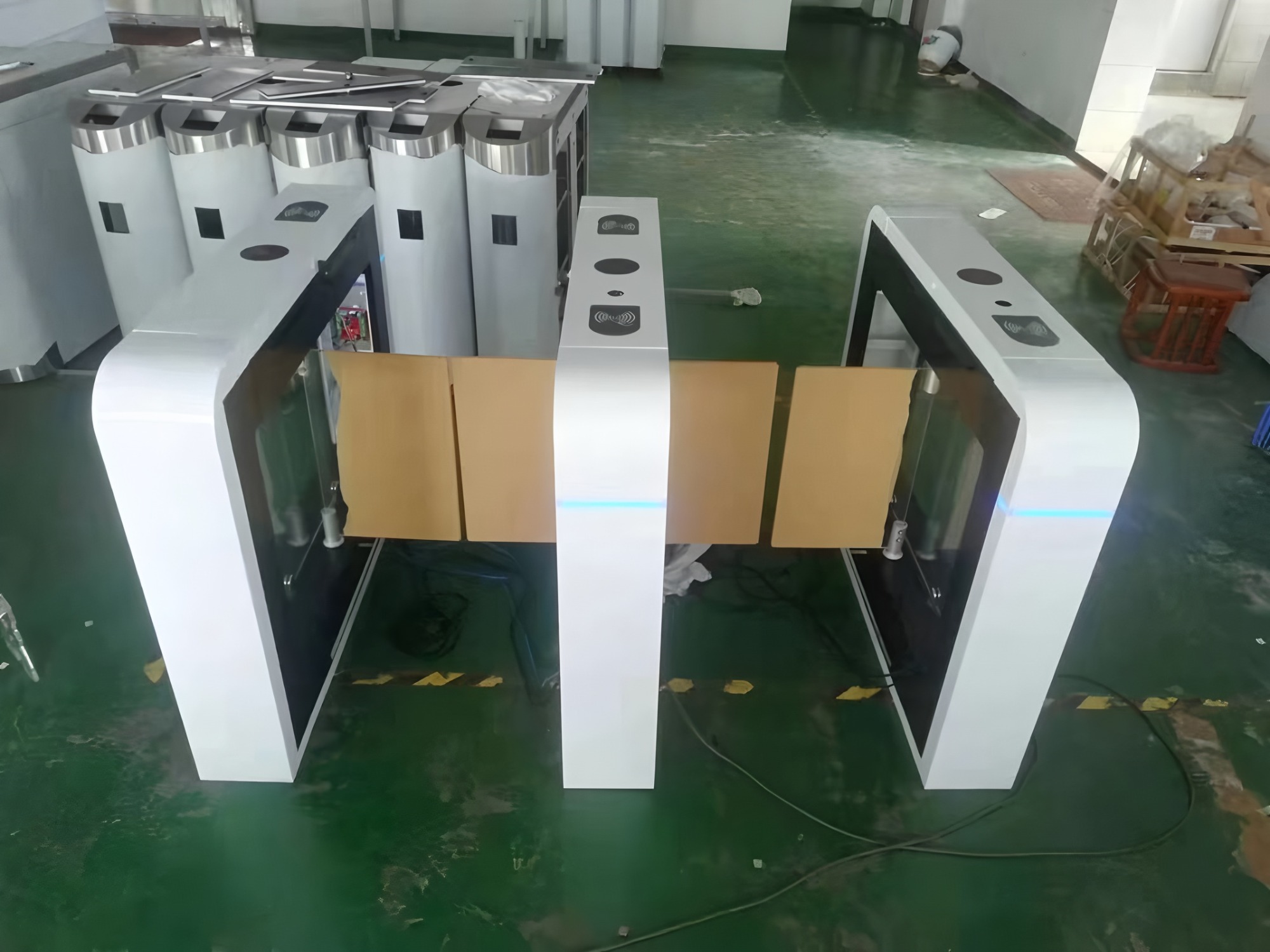 Automatic Rs485 Swing Turnstile Gate Indoor Office Security High Speed For Access Control