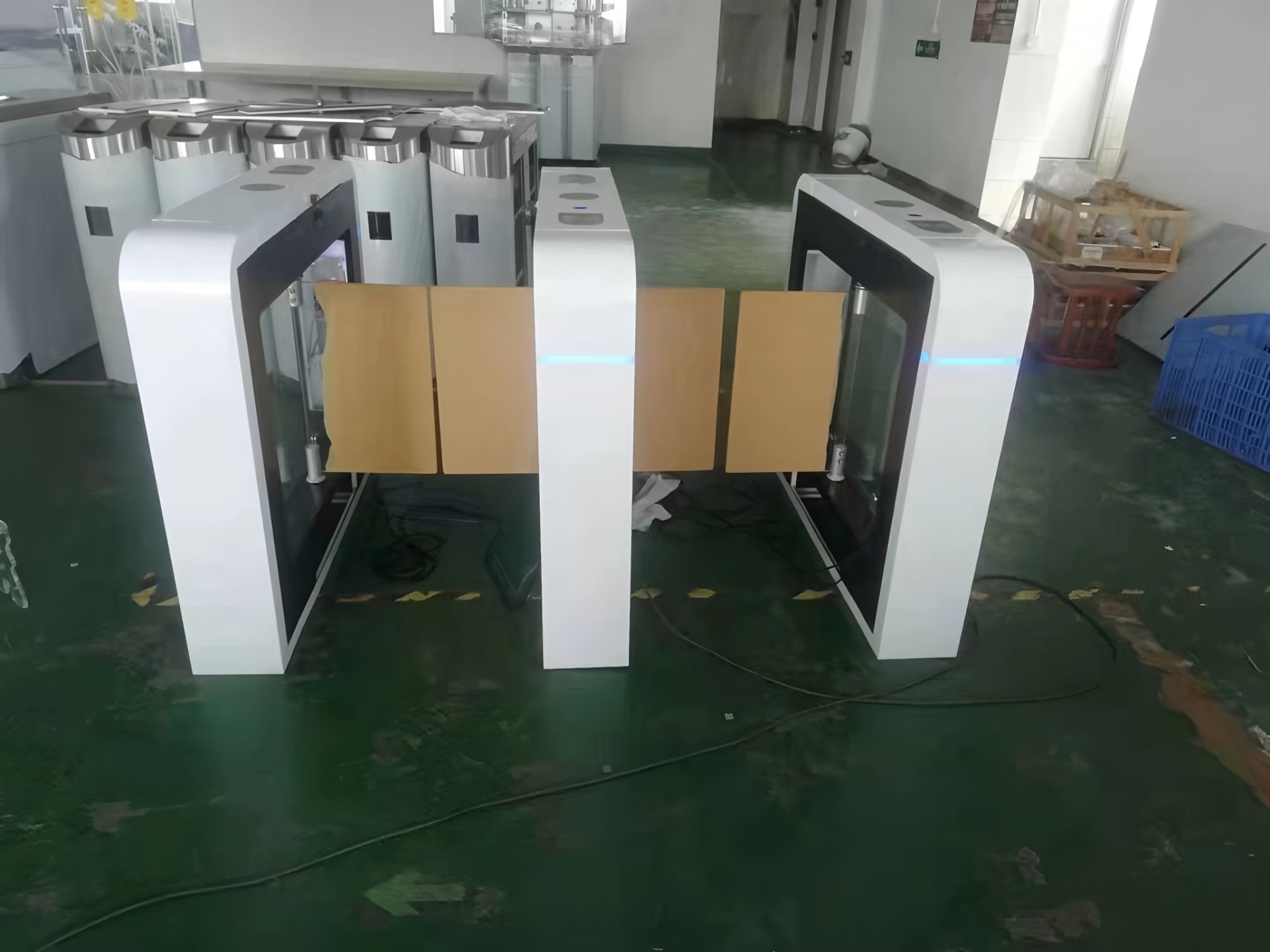 Automatic Rs485 Swing Turnstile Gate Indoor Office Security High Speed For Access Control